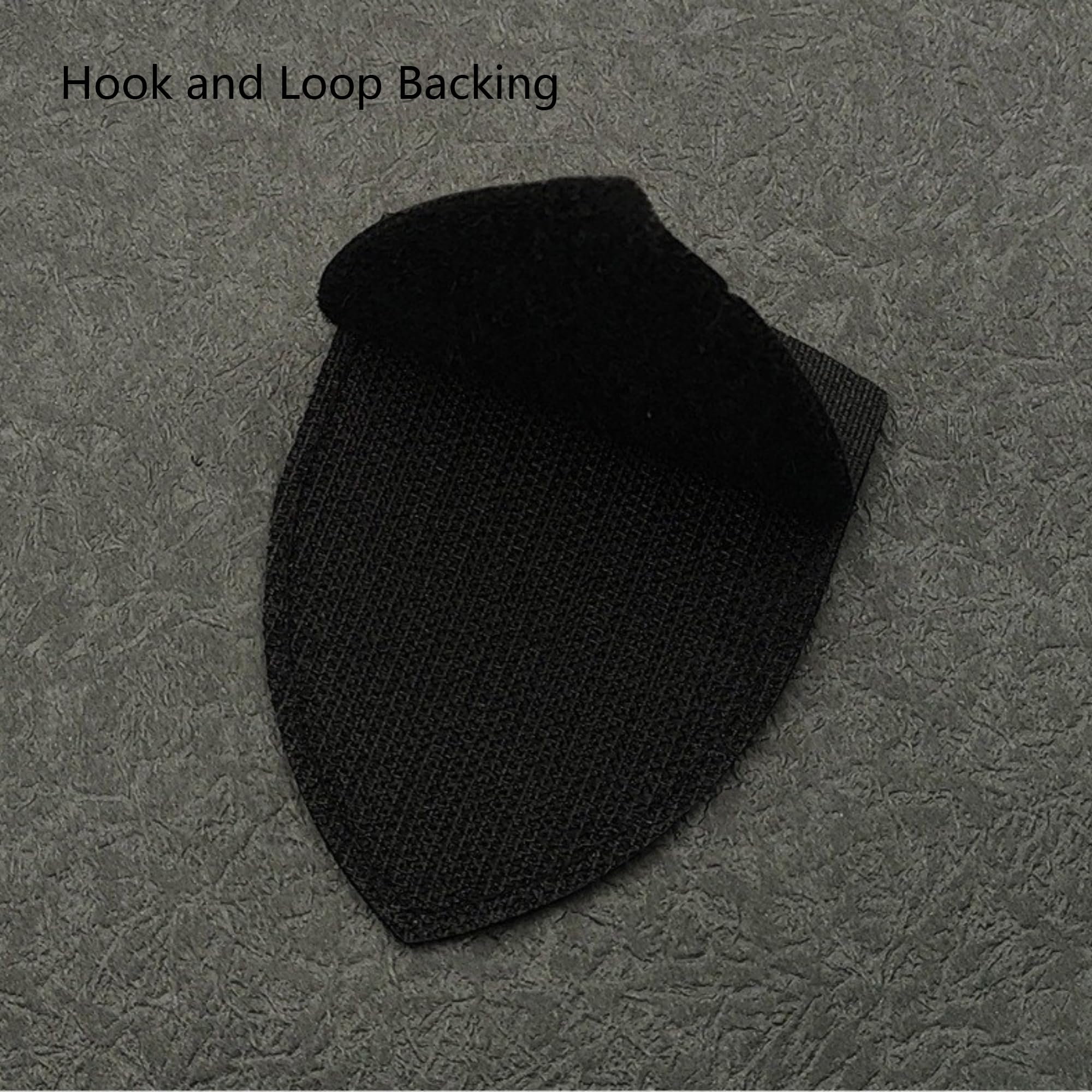 Dark Wings Holy Sword Tactical Patch, Shield Shape Hook and Loop Backing, Black with White Embroidery, 3.54 x 2.76 Inches, 2 Pack - Image 3