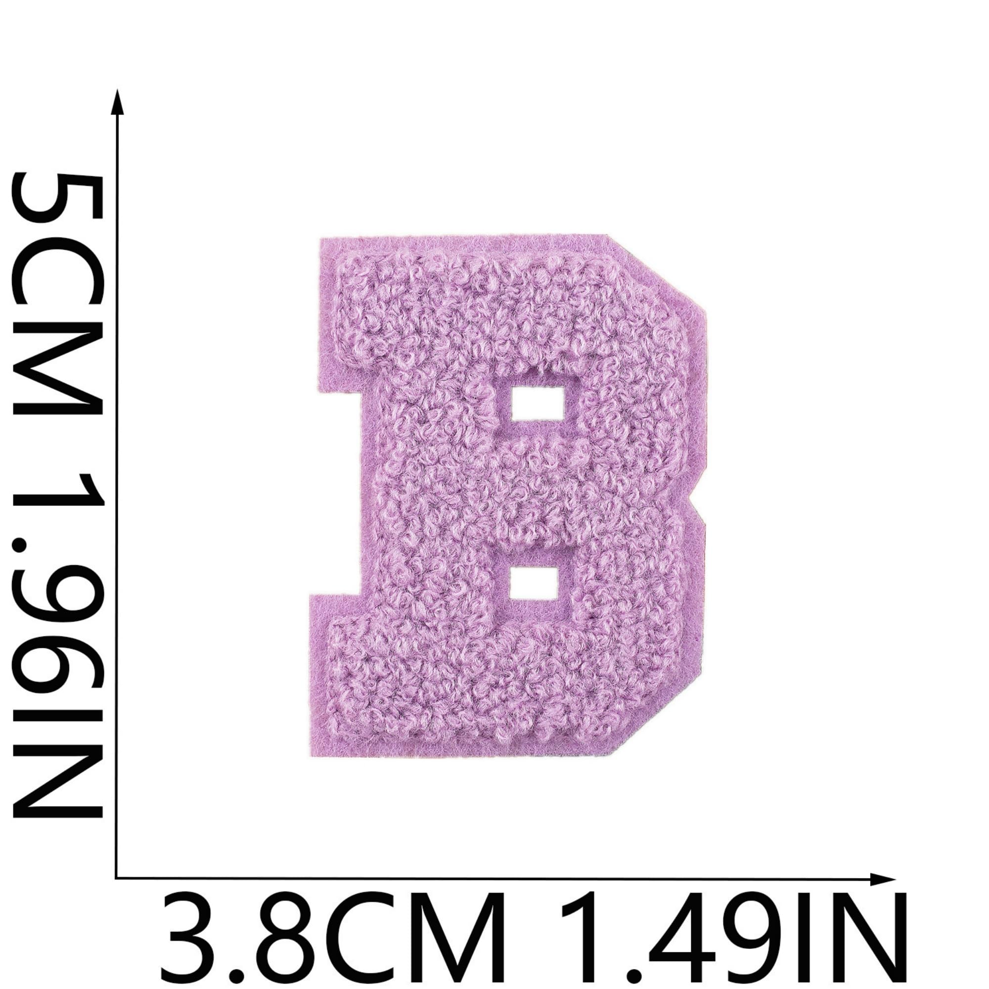 Decorative Letter Patches, A-Z Alphabet Iron-On Embroidery Patches, 26 Letters, Multicolor, 1.4-1.9 Inches - Image 4