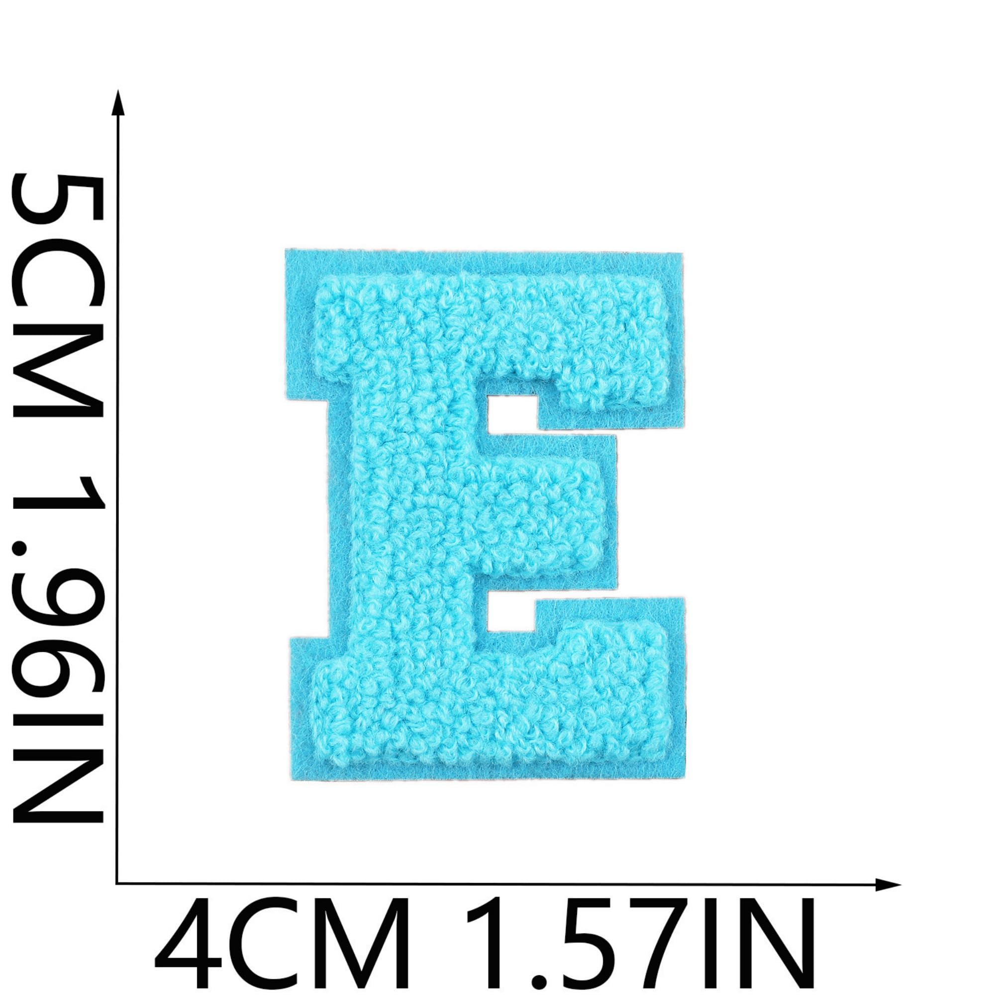 Decorative Letter Patches, A-Z Alphabet Iron-On Embroidery Patches, 26 Letters, Multicolor, 1.4-1.9 Inches - Image 6