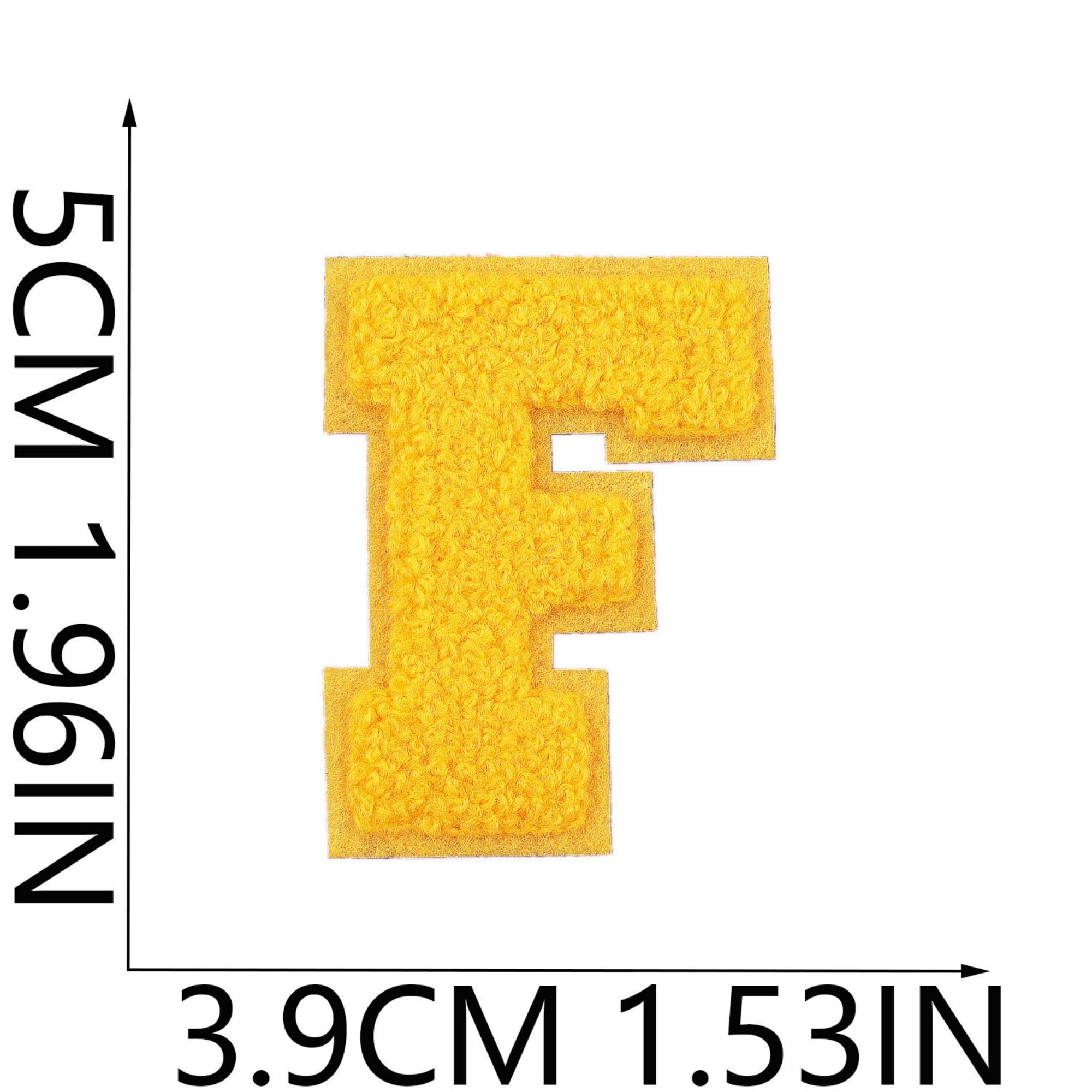 Decorative Letter Patches, A-Z Alphabet Iron-On Embroidery Patches, 26 Letters, Multicolor, 1.4-1.9 Inches - Image 7