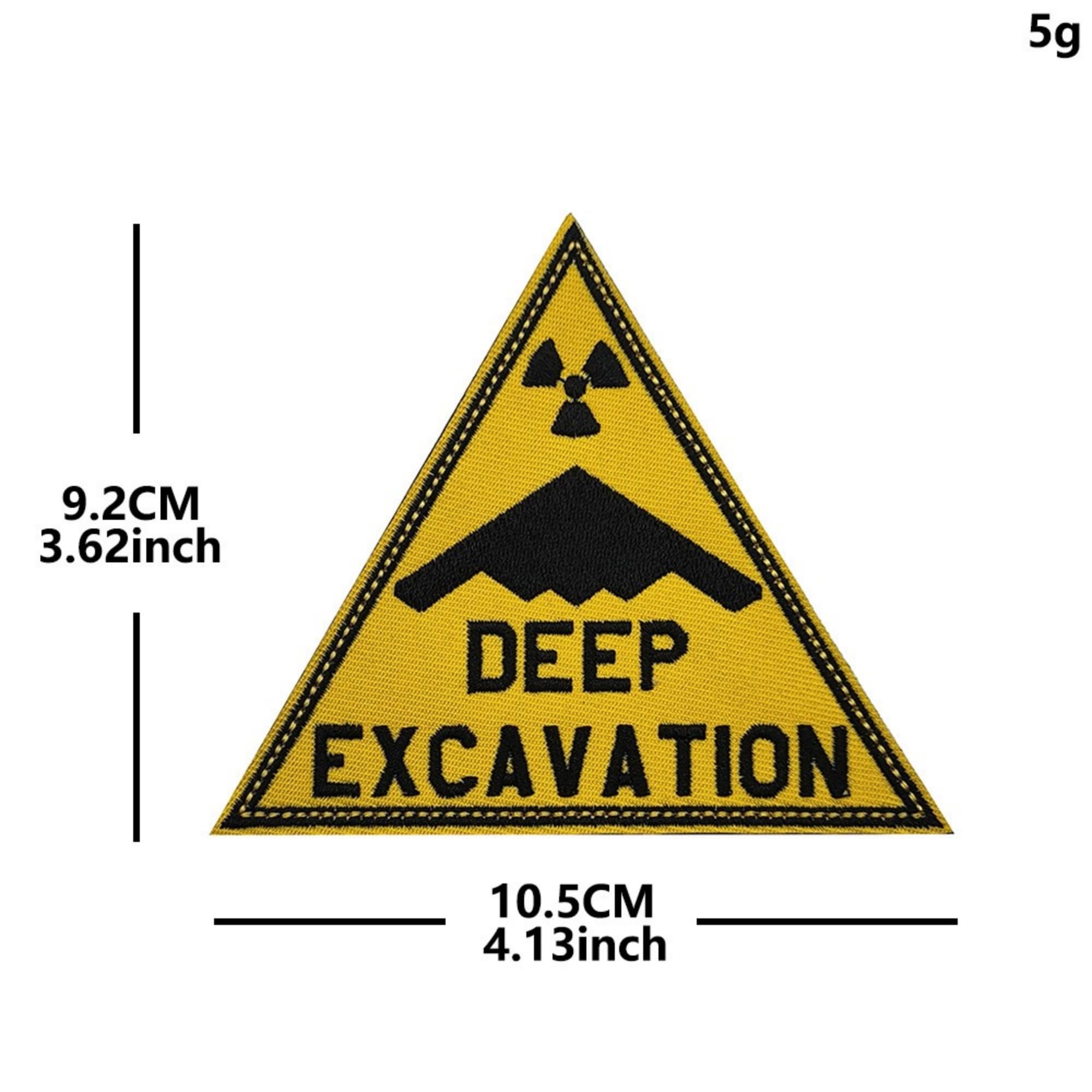 Deep Excavation Stealth Bomber Embroidered Tactical Patches Appliques, Hook and Loop Backing - Image 8