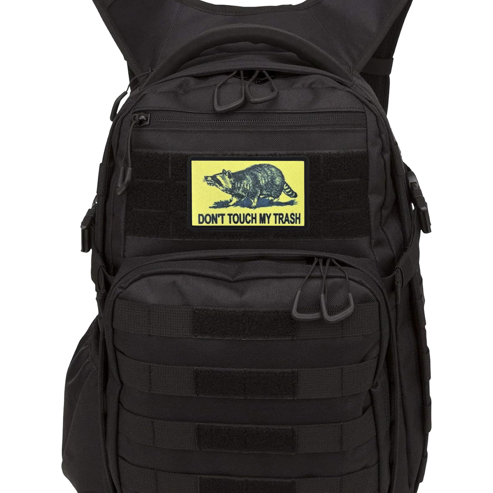 Don't Touch My Trash Raccoon Tactical Morale Patches, 3.15 x 1.97 Inches, Hook and Loop Backing, 2-Pack - Image 4