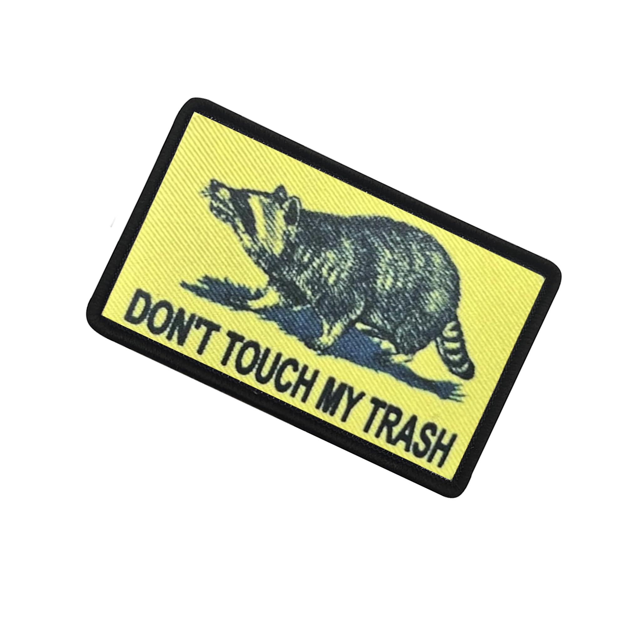 Don't Touch My Trash Raccoon Tactical Morale Patches, 3.15 x 1.97 Inches, Hook and Loop Backing, 2-Pack - Image 5