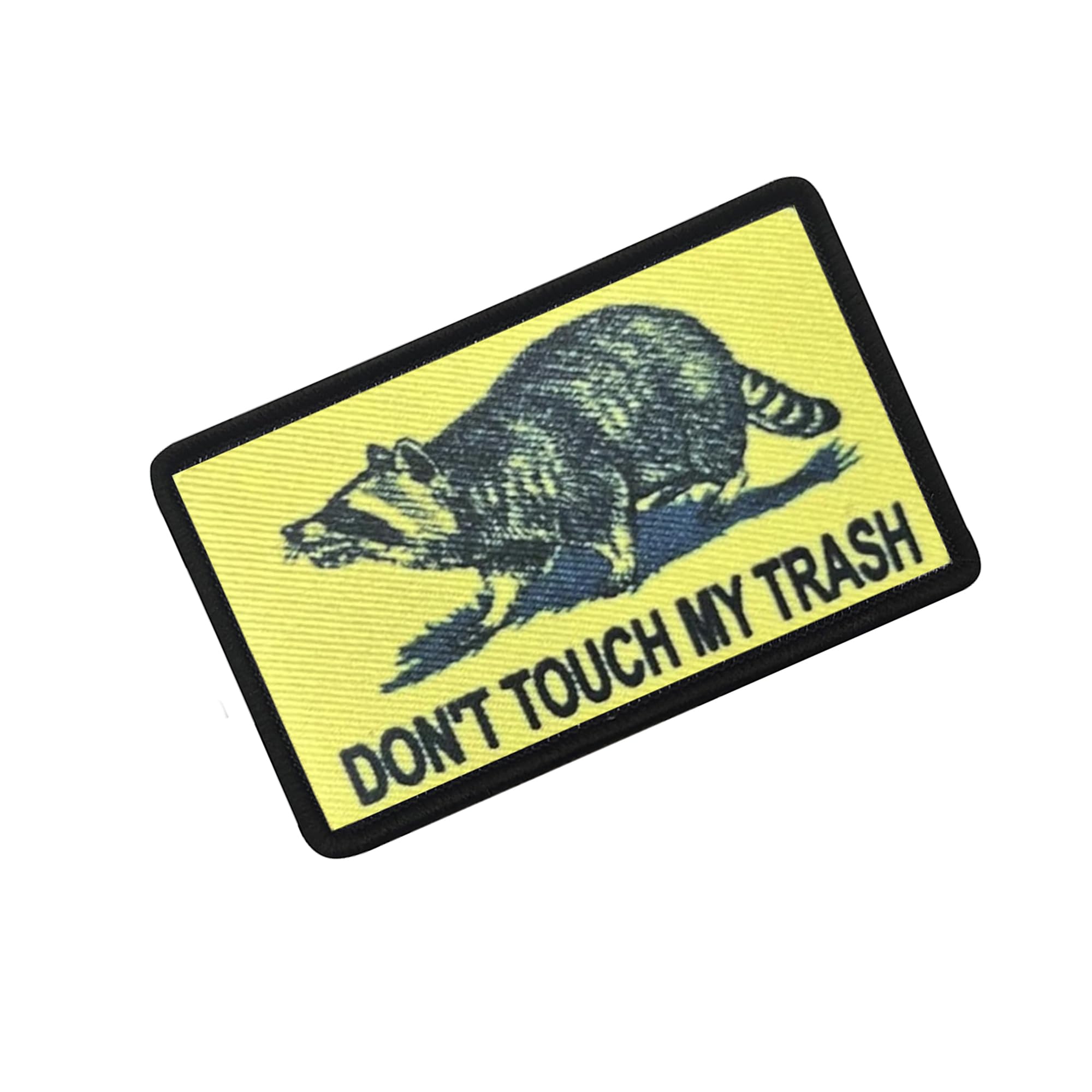 Don't Touch My Trash Raccoon Tactical Morale Patches, 3.15 x 1.97 Inches, Hook and Loop Backing, 2-Pack - Image 7