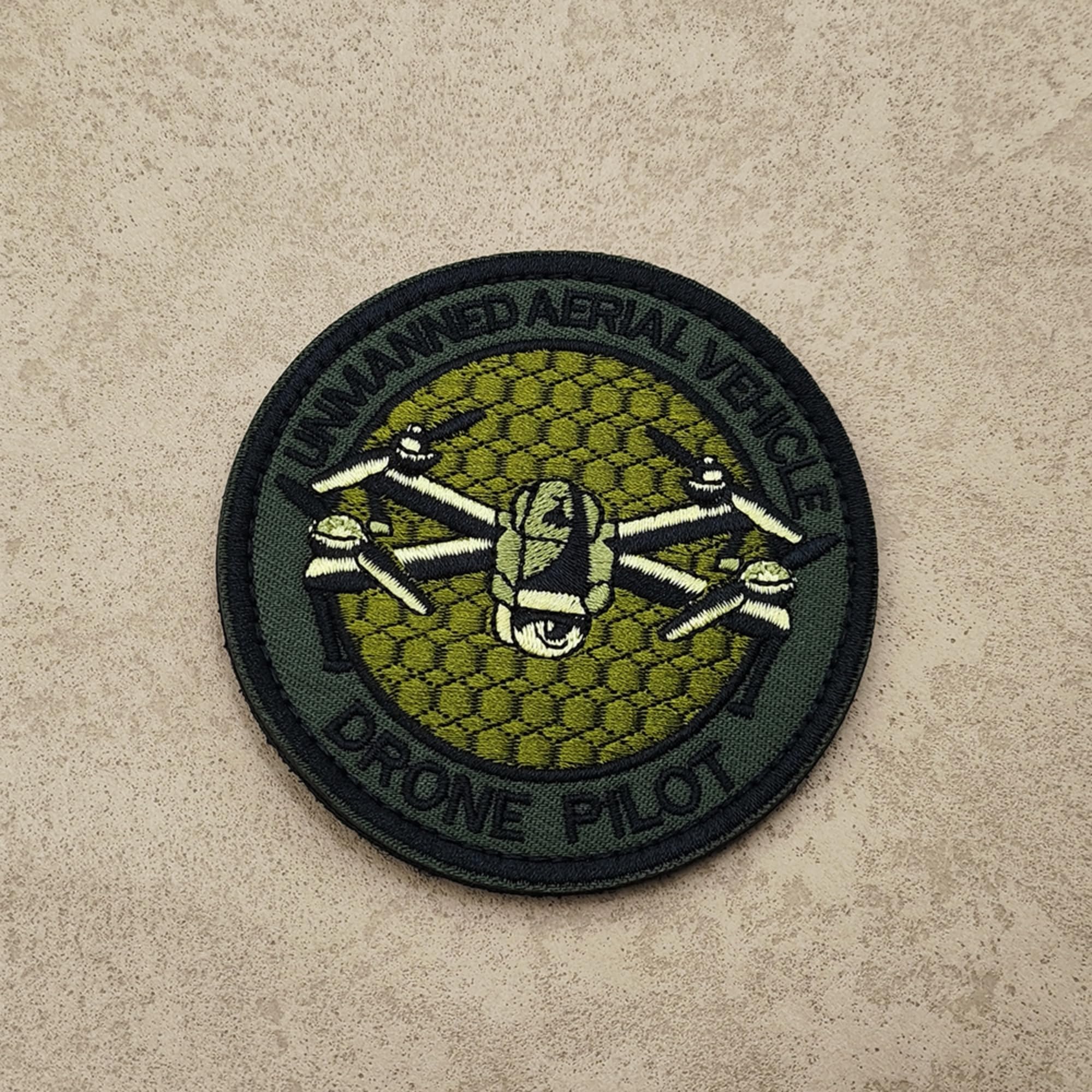 Drone Pilot Embroidered Appliques Patches, 3.15 Inch, Hook and Loop Backing, Navy Blue, 2-Pack - Image 4