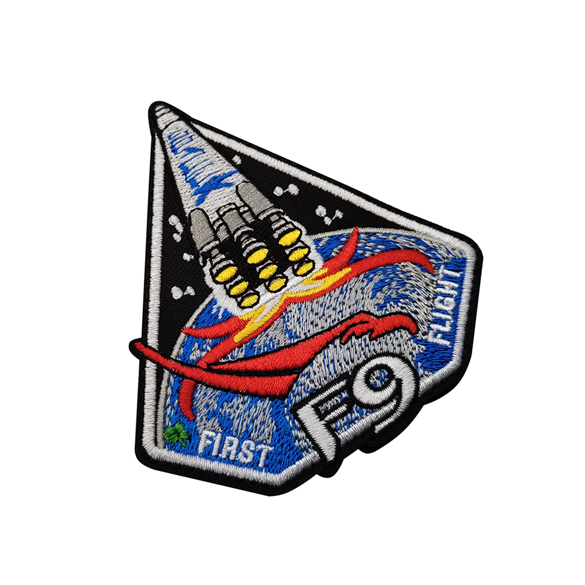 Falcon 9 Dragon CRS Mission Embroidered Patches, F9 First Flight Space Mission Program Logo Embroidered Patches Decoration Sew On Appliques Badges Set - Image 4