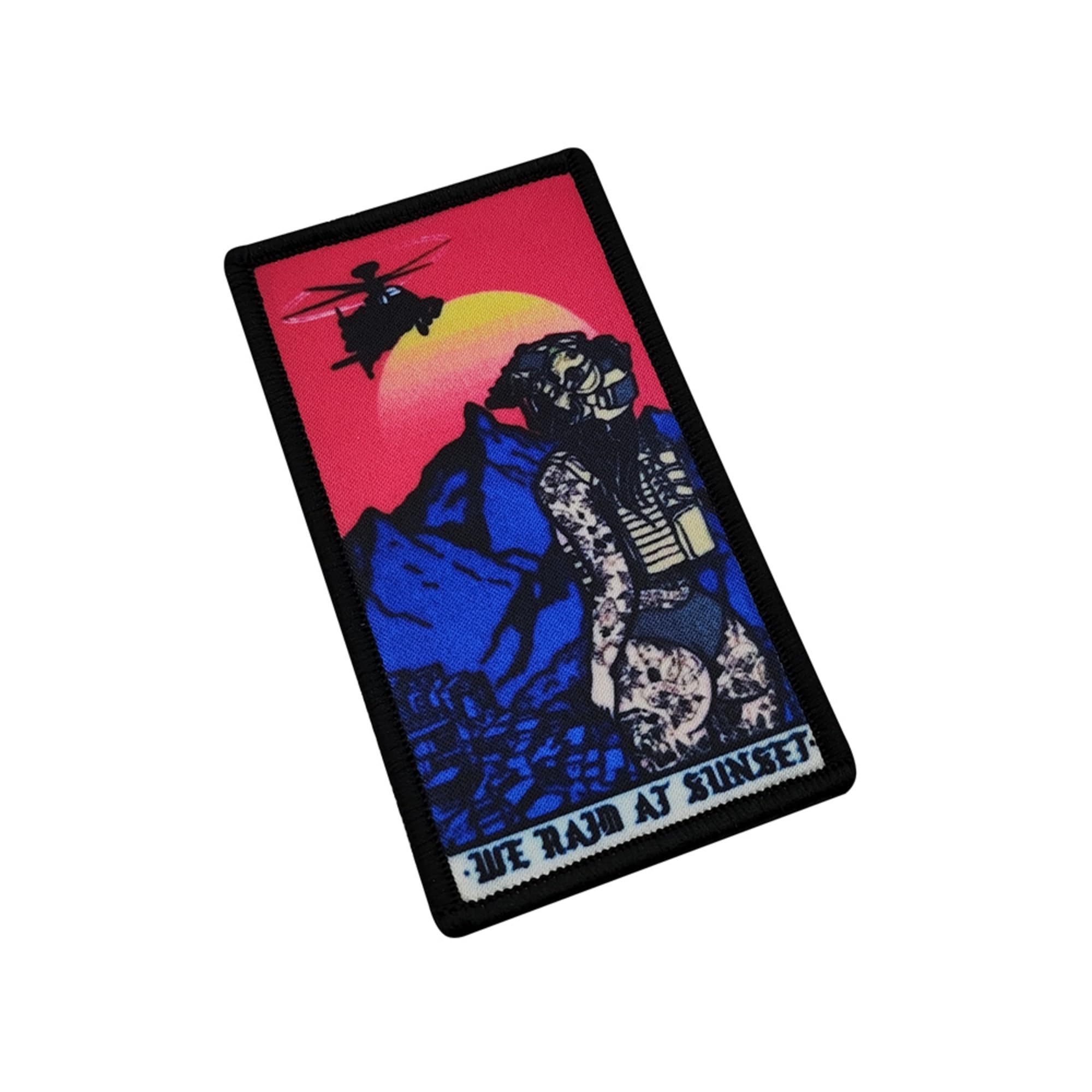 Female Warrior Embroidered Appliques Sunset Raid and Combat Art Design Patches, 3.54 x 2.36 Inch,3.54 x 1.97Inch, Hook and Loop Backing, 2-Pack - Image 9