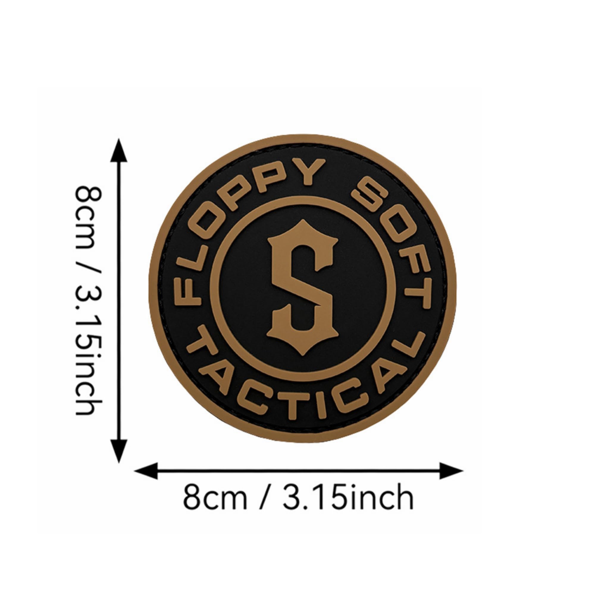 Floppy Soft Tactical PVC Patch with Hook Backing, Round Morale Badge, Military Theme, Soft Rubber, 3.15 Inch, 4 Color Options (Multicolored) - Image 5
