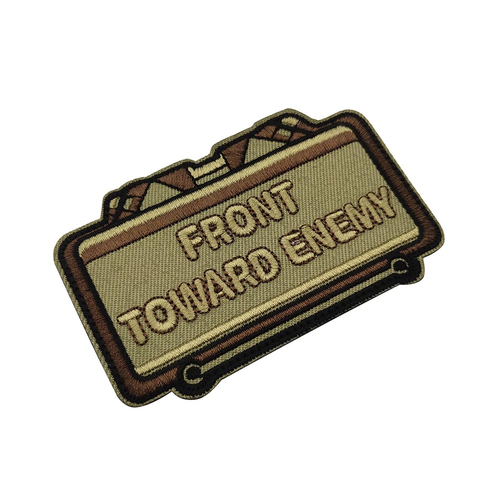 Front Toward Enemy Embroidered Appliqué Patches Fabric Funny Applique Patches Tactical Military Morale Combat Armband Badges - Image 5