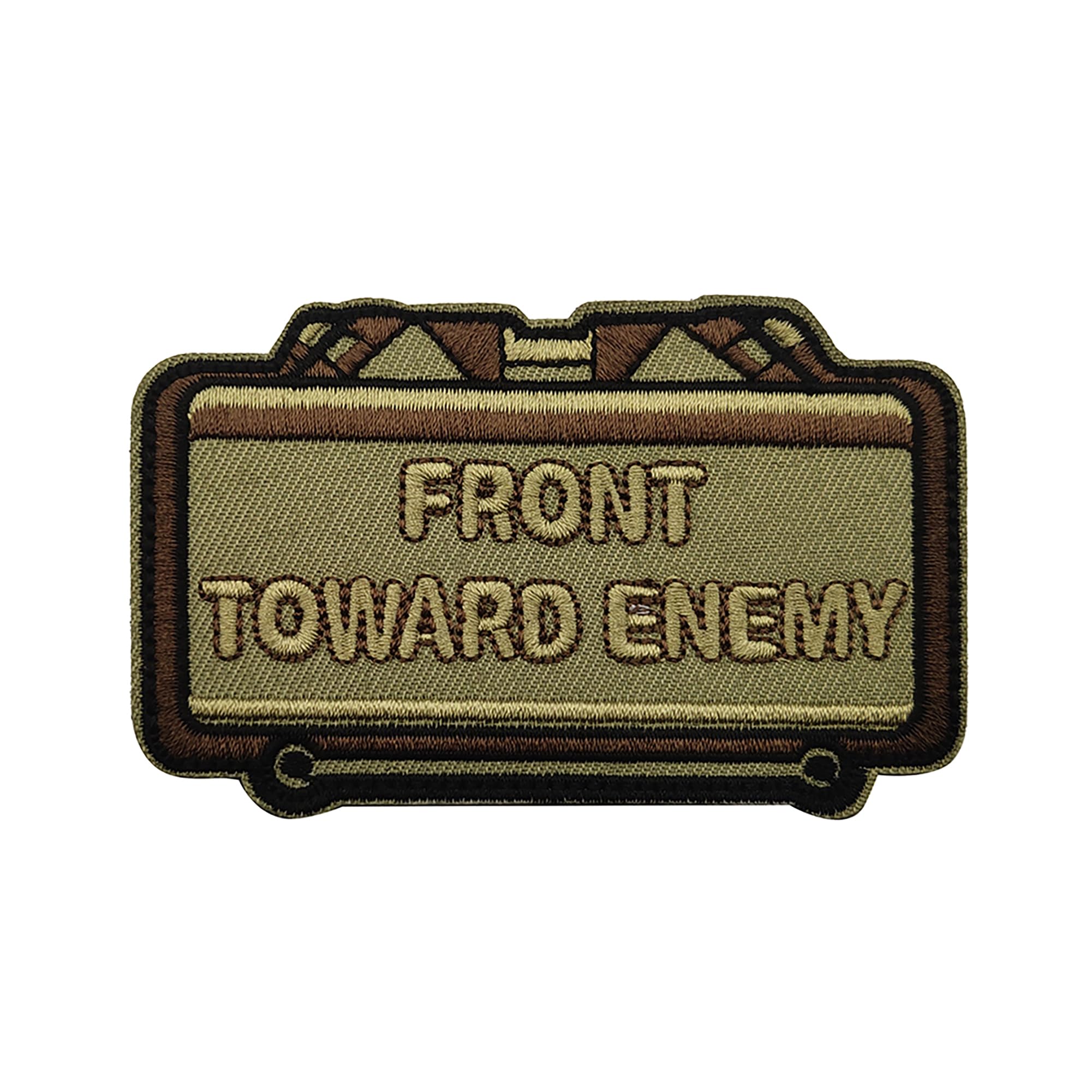 Front Toward Enemy Embroidered Appliqué Patches Fabric Funny Applique Patches Tactical Military Morale Combat Armband Badges - Image 7