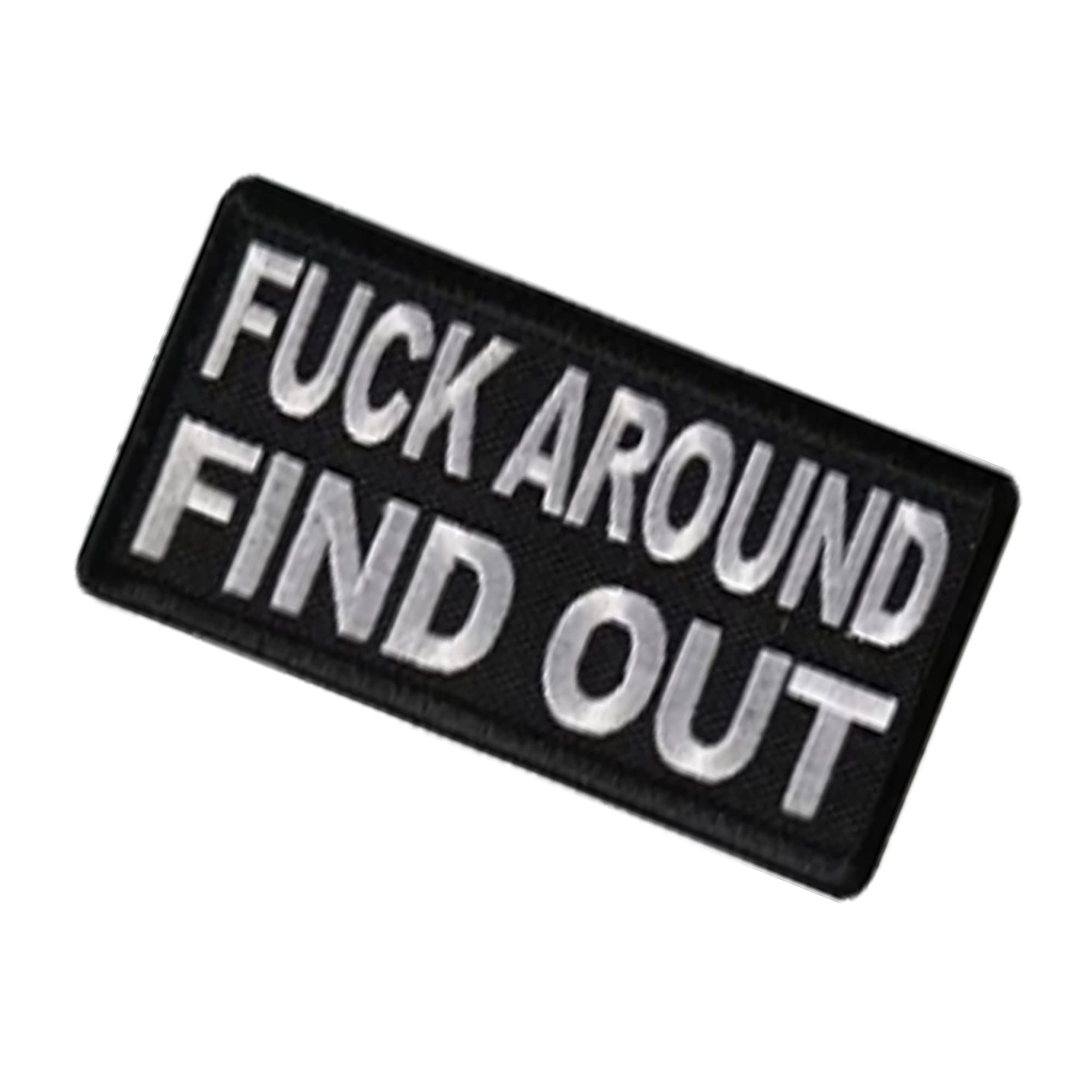 Fuck Around Find Out Applique Patches, Cute Funny Fabric Embroidered Appliqué Patches, Tactical Armband Badges Emblem Applique Attachment Hook Fastener Backing Sewing Repair Patches for Clothes - Image 4