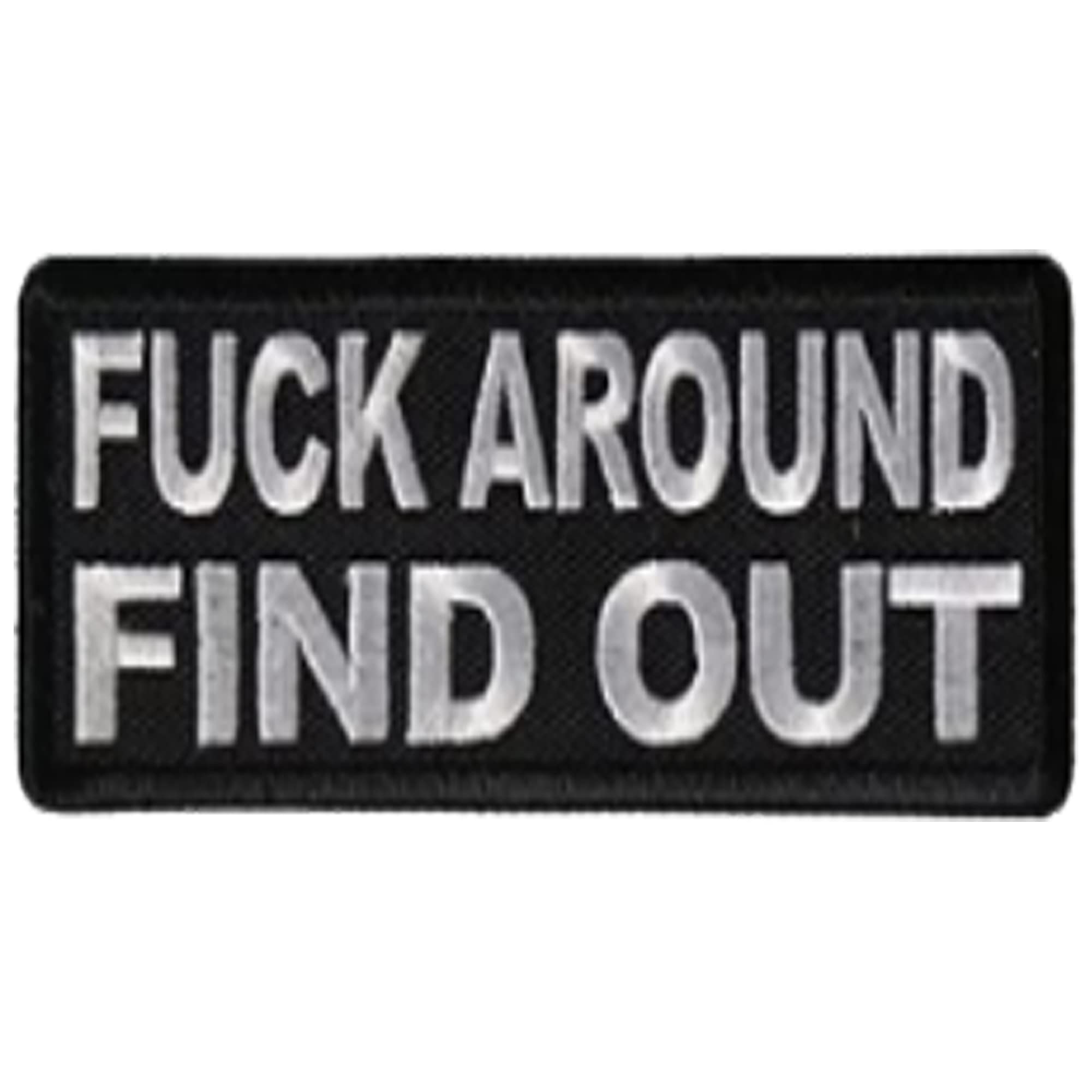 Fuck Around Find Out Applique Patches, Cute Funny Fabric Embroidered Appliqué Patches, Tactical Armband Badges Emblem Applique Attachment Hook Fastener Backing Sewing Repair Patches for Clothes - Image 6