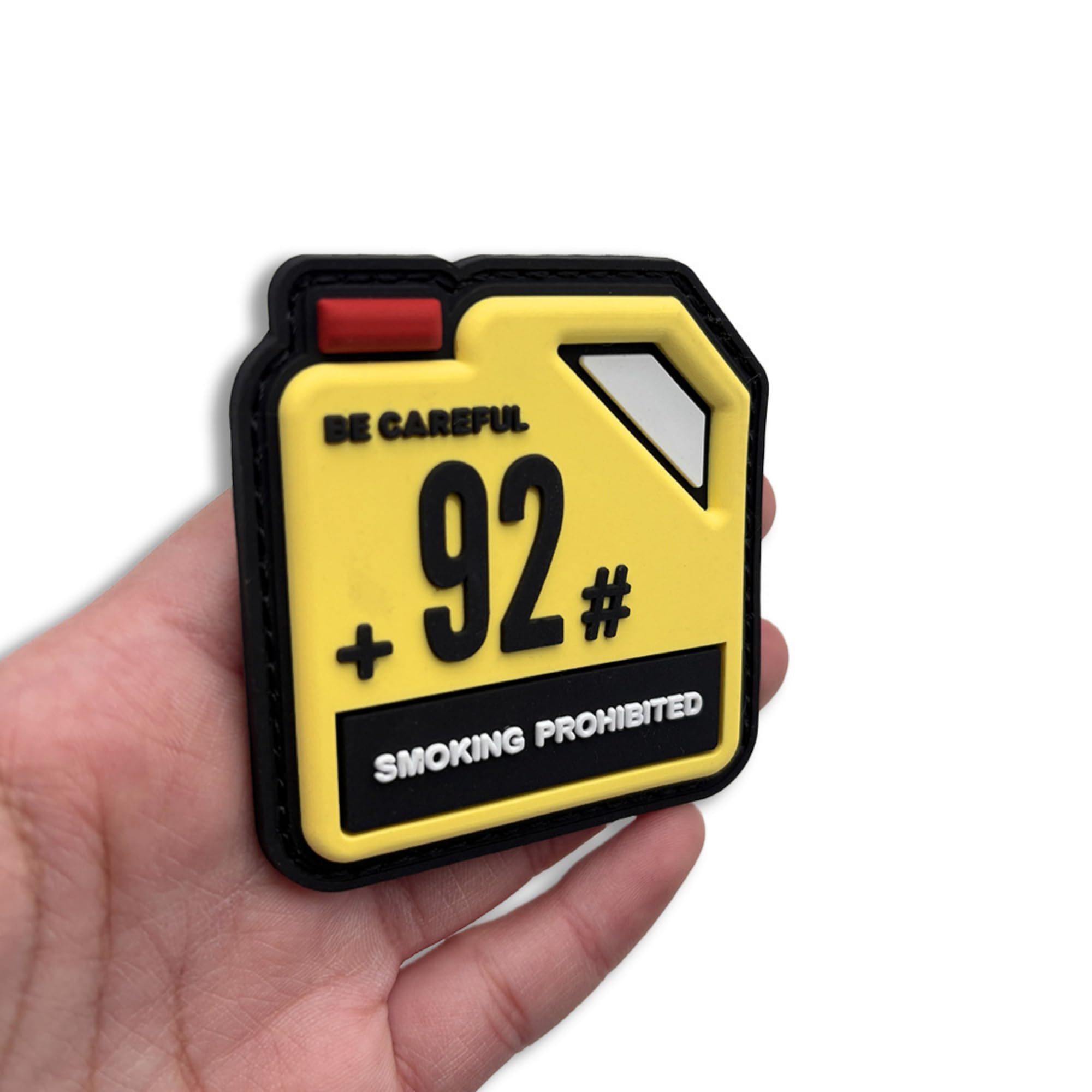 Gasoline Drum Label PVC Morale Patch, Glow in the Dark, Hook and Loop Backing, 92 95 98 Octane, 2.56 x 2.36 Inch, 2 Pack - Image 8