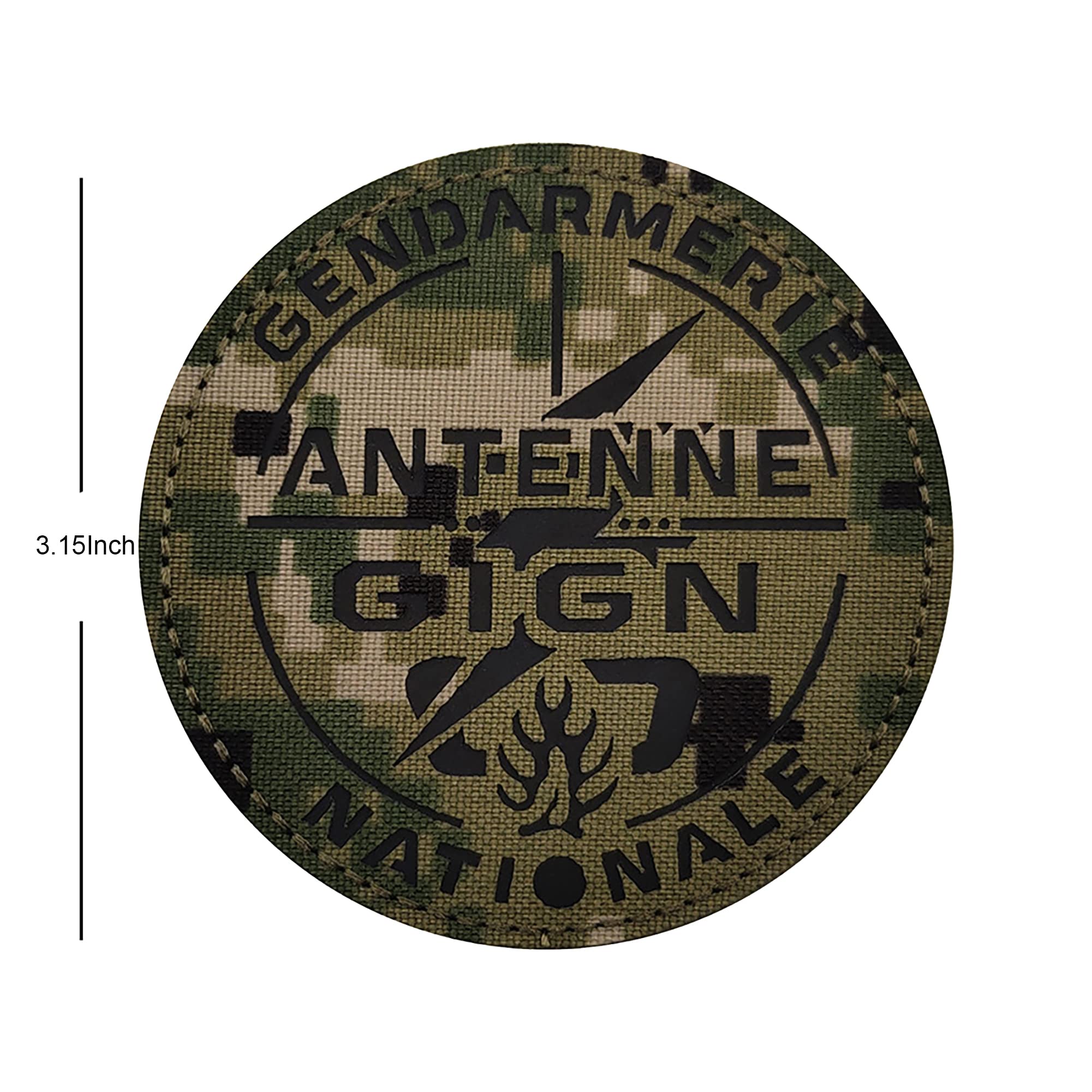 GIGN France Gendarmerie National Infrared Reflective Patches Appliques French Antenne Tactical Military Emblem Badges - Image 4