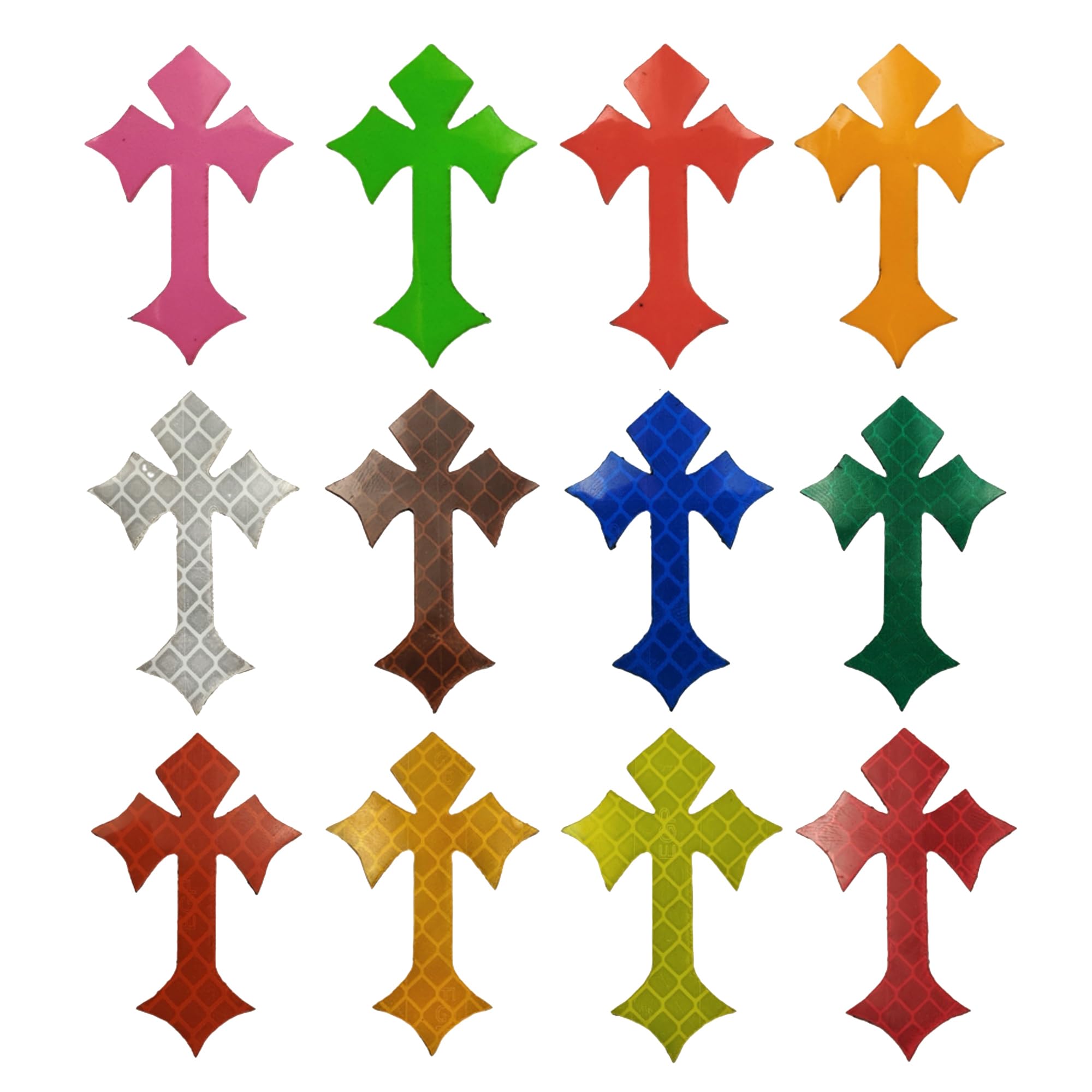 Glow in Dark Cross Patches, Decorative Appliques Repair Patch with Fastener Hook and Loop Backing for Clothing Jeans Jackets Backpacks Hats Shirts, 1.34 x 1.97Inch - Image 4