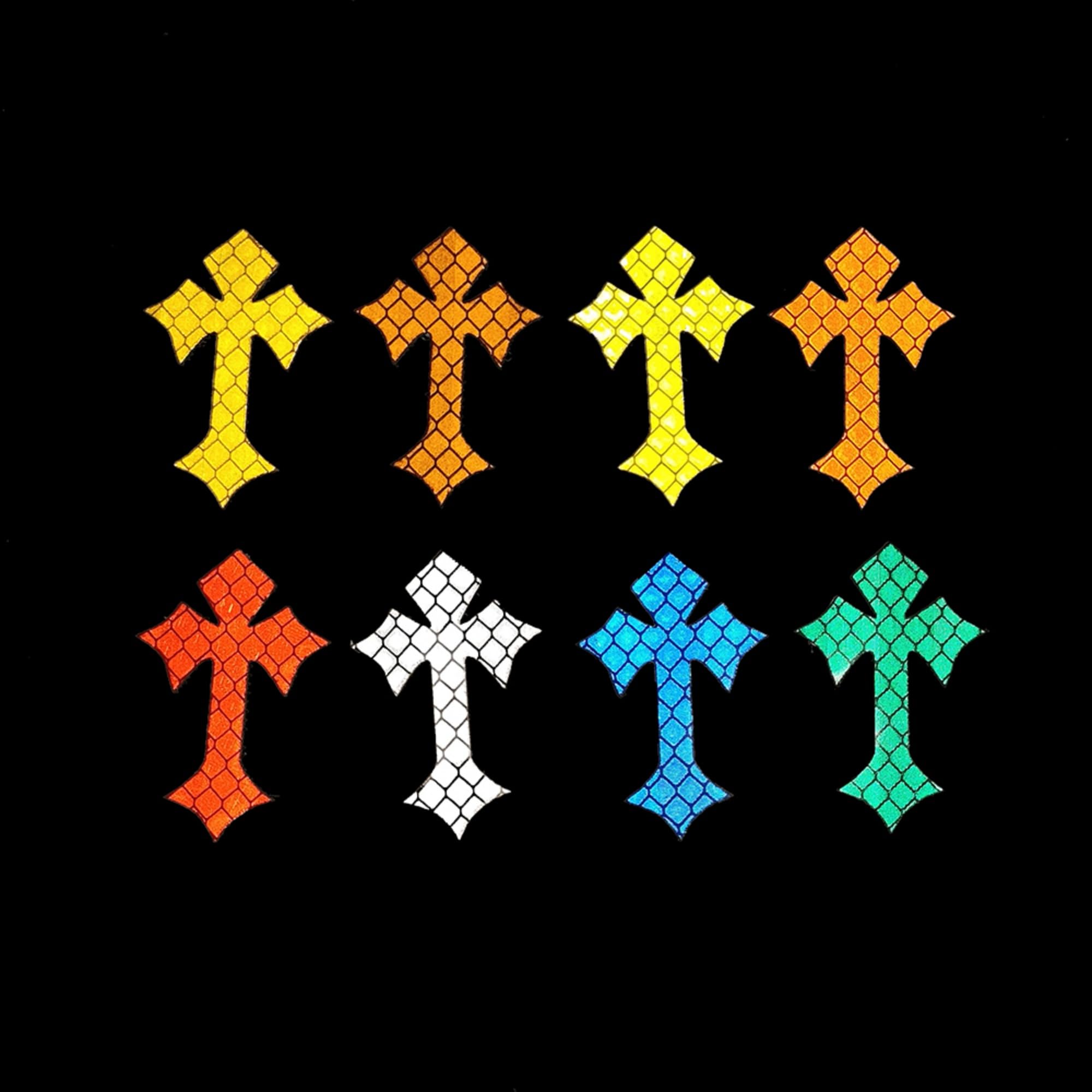 Glow in Dark Cross Patches, Decorative Appliques Repair Patch with Fastener Hook and Loop Backing for Clothing Jeans Jackets Backpacks Hats Shirts, 1.34 x 1.97Inch - Image 8