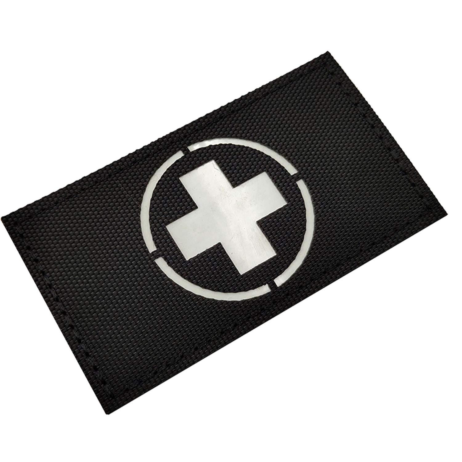 Glow in Dark Medic Cross First Aid Patches, Medical Tactica Military Morale Combat Armband Badges with Hook and Loop Fastener Backing, 3.54 x 1.97 Inch, 2 Pieces - Image 5