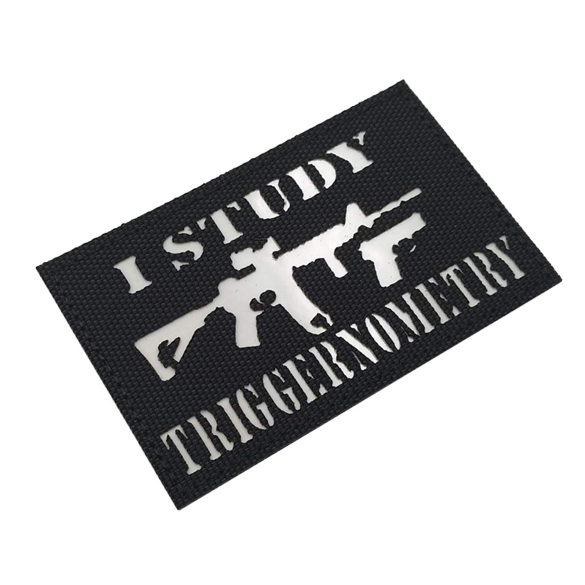 Glow-in-The-Dark Tactical Morale Sew on Patch, I Study Triggernometry Funny Gun Patches with Hook and Loop Fastener Backing for Jackets Jeans Hat Bags Vests Uniforms 3.15 x 1.97 Inch - Image 5