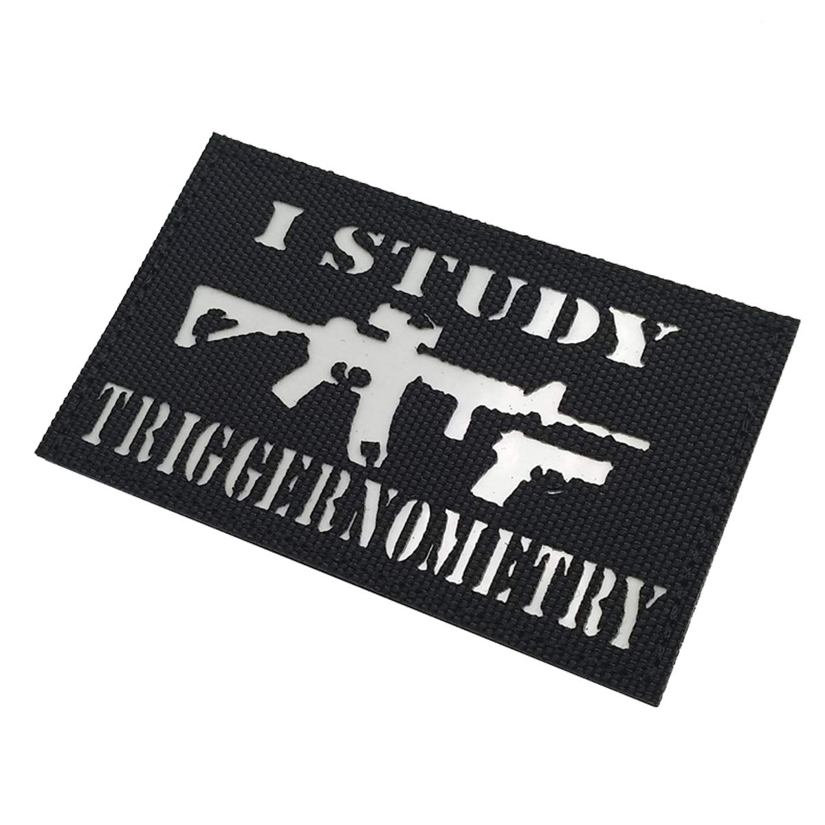 Glow-in-The-Dark Tactical Morale Sew on Patch, I Study Triggernometry Funny Gun Patches with Hook and Loop Fastener Backing for Jackets Jeans Hat Bags Vests Uniforms 3.15 x 1.97 Inch - Image 6