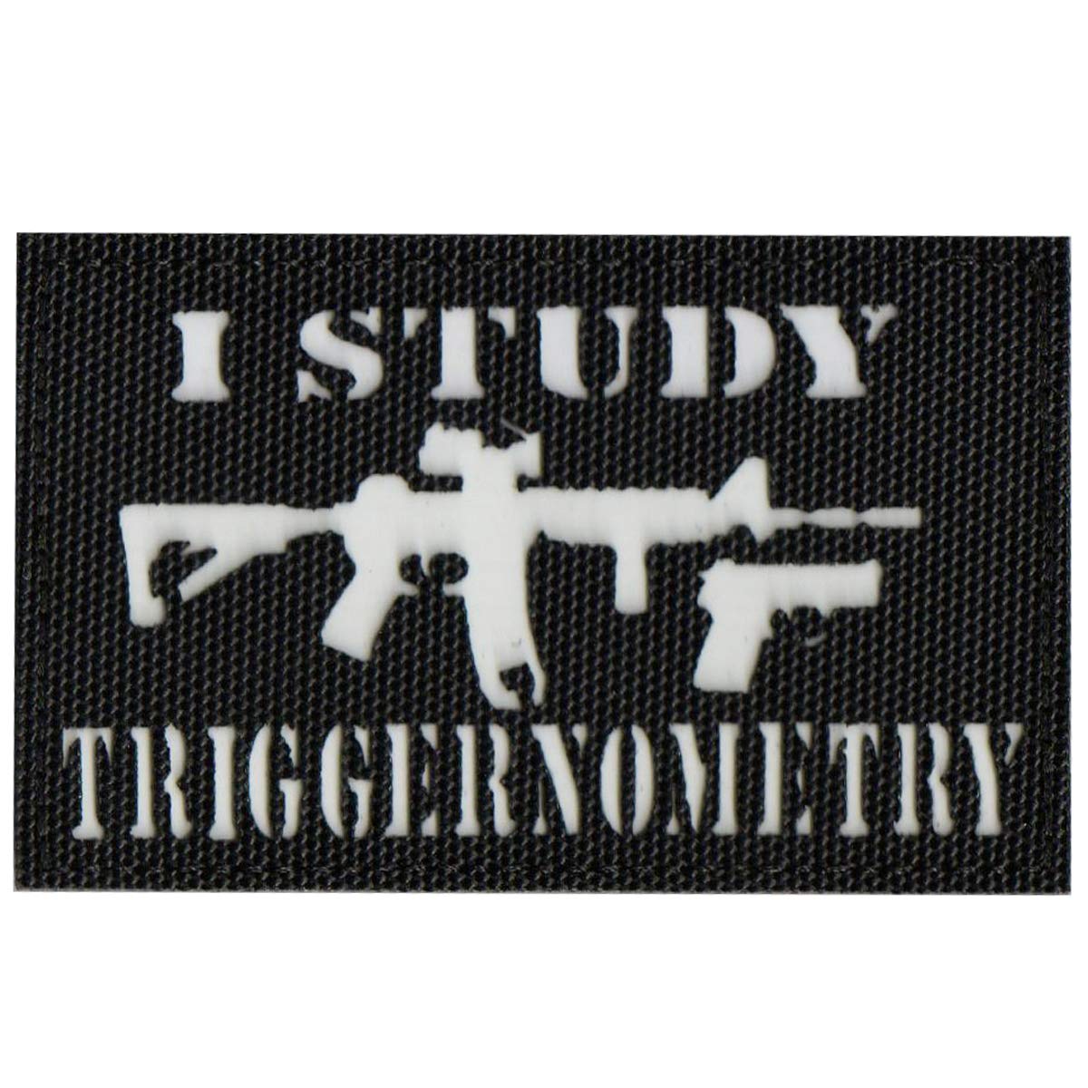 Glow-in-The-Dark Tactical Morale Sew on Patch, I Study Triggernometry Funny Gun Patches with Hook and Loop Fastener Backing for Jackets Jeans Hat Bags Vests Uniforms 3.15 x 1.97 Inch - Image 7