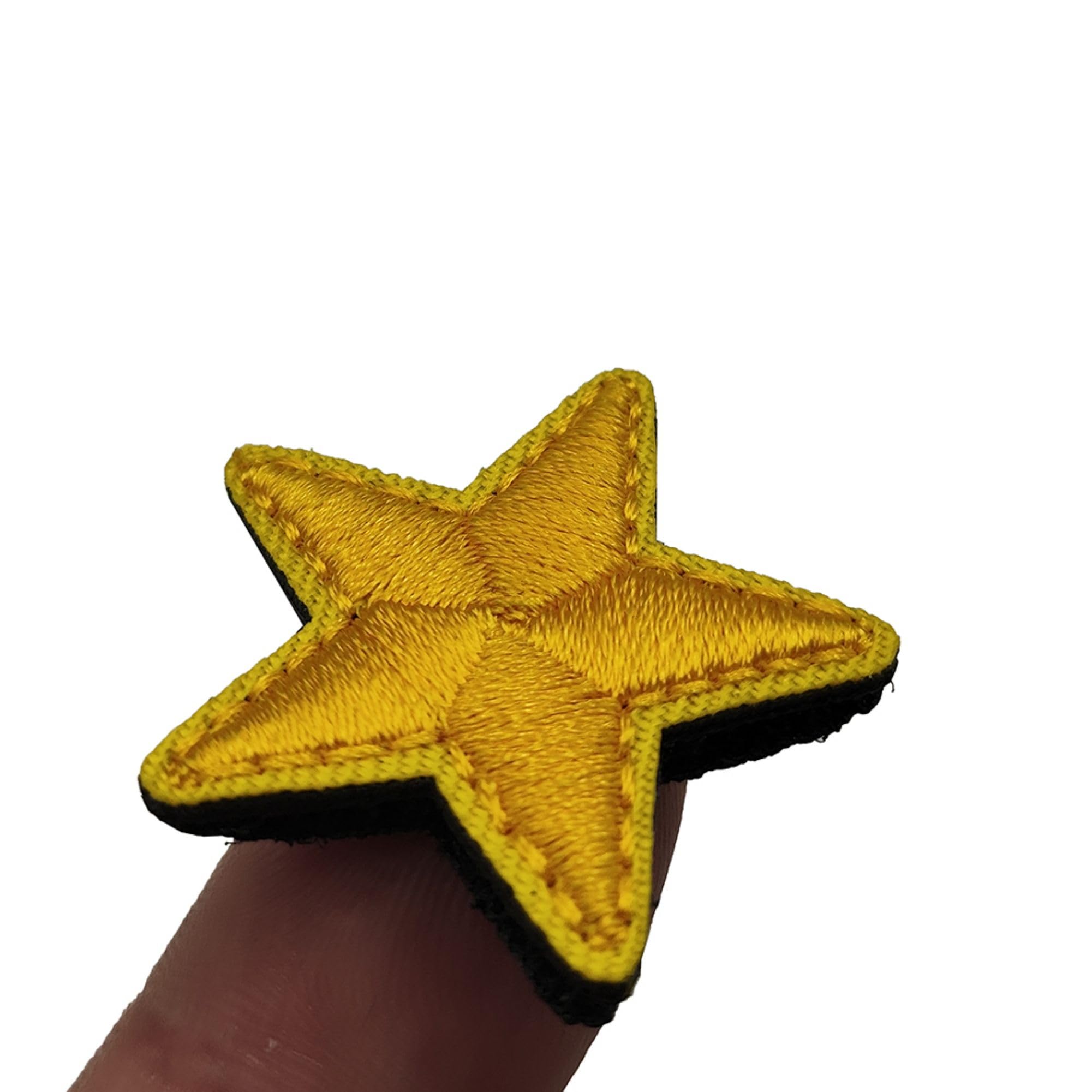 Gold Star Embroidered Patches with Hook and Loop Backing, 1.18 x 1.18 Inch, 4-Pack - Image 7