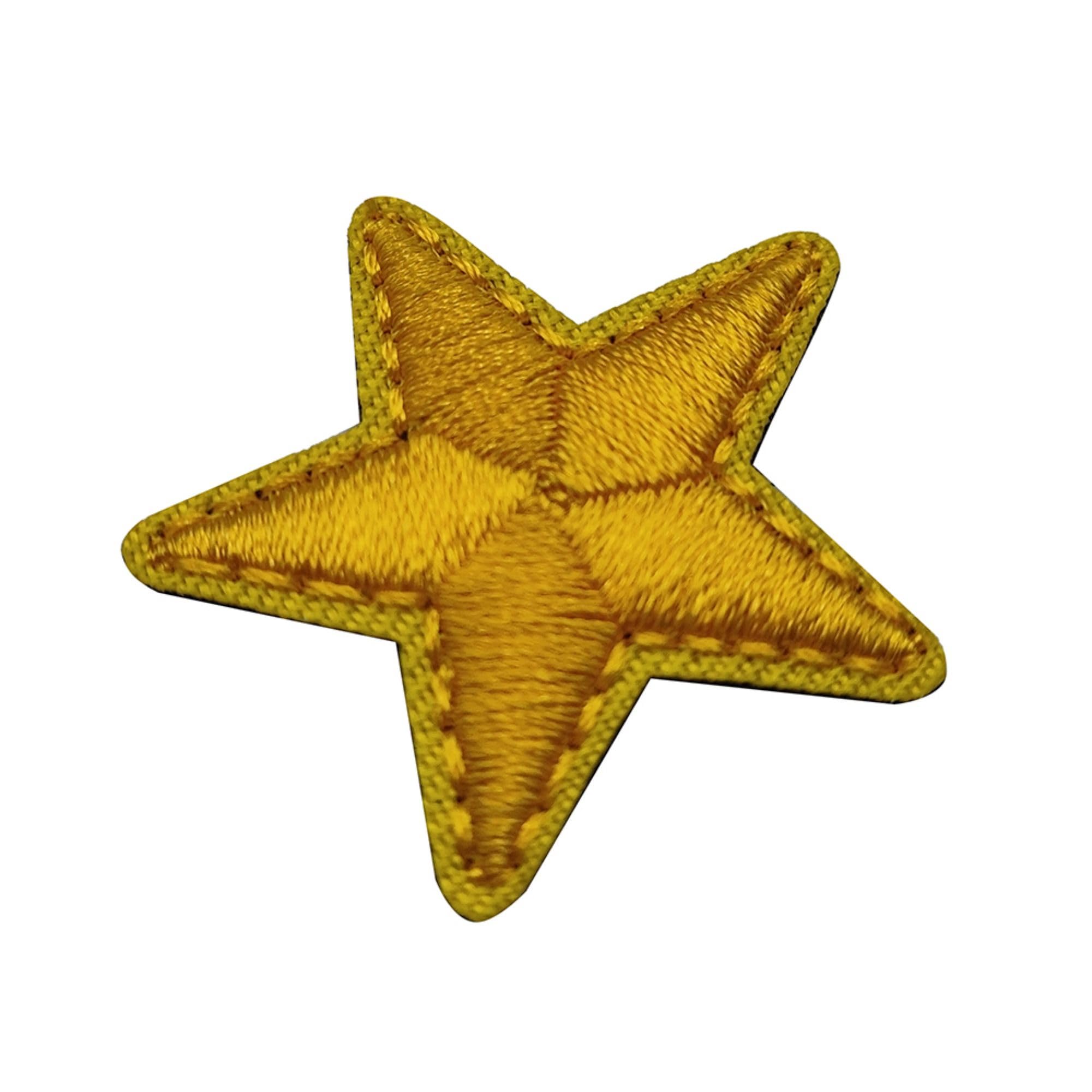 Gold Star Embroidered Patches with Hook and Loop Backing, 1.18 x 1.18 Inch, 4-Pack - Image 8