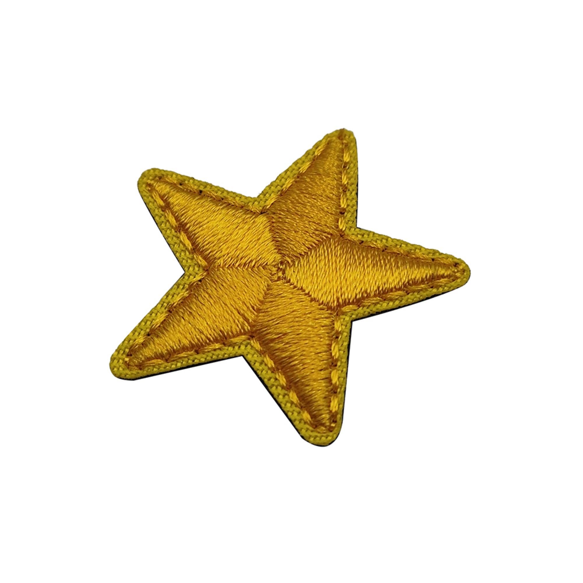 Gold Star Embroidered Patches with Hook and Loop Backing, 1.18 x 1.18 Inch, 4-Pack - Image 9