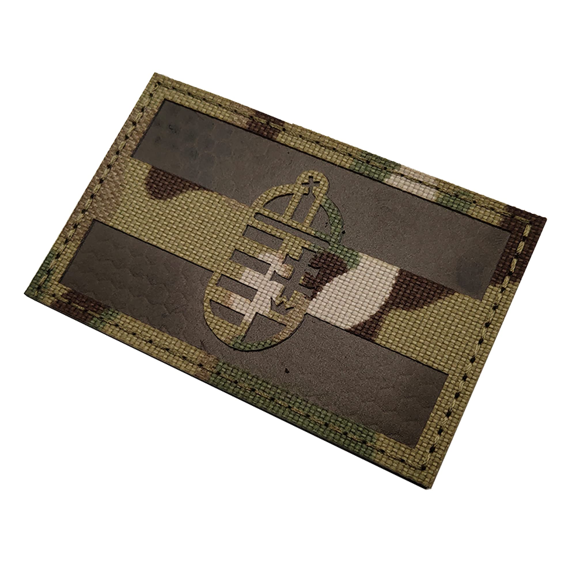 Hungary Flag IR Infrared Reflective Patches, Hungarian Flags Tactical Military Morale Badges Sew On Appliques Hook and Loop Fasteners Attach - Image 6
