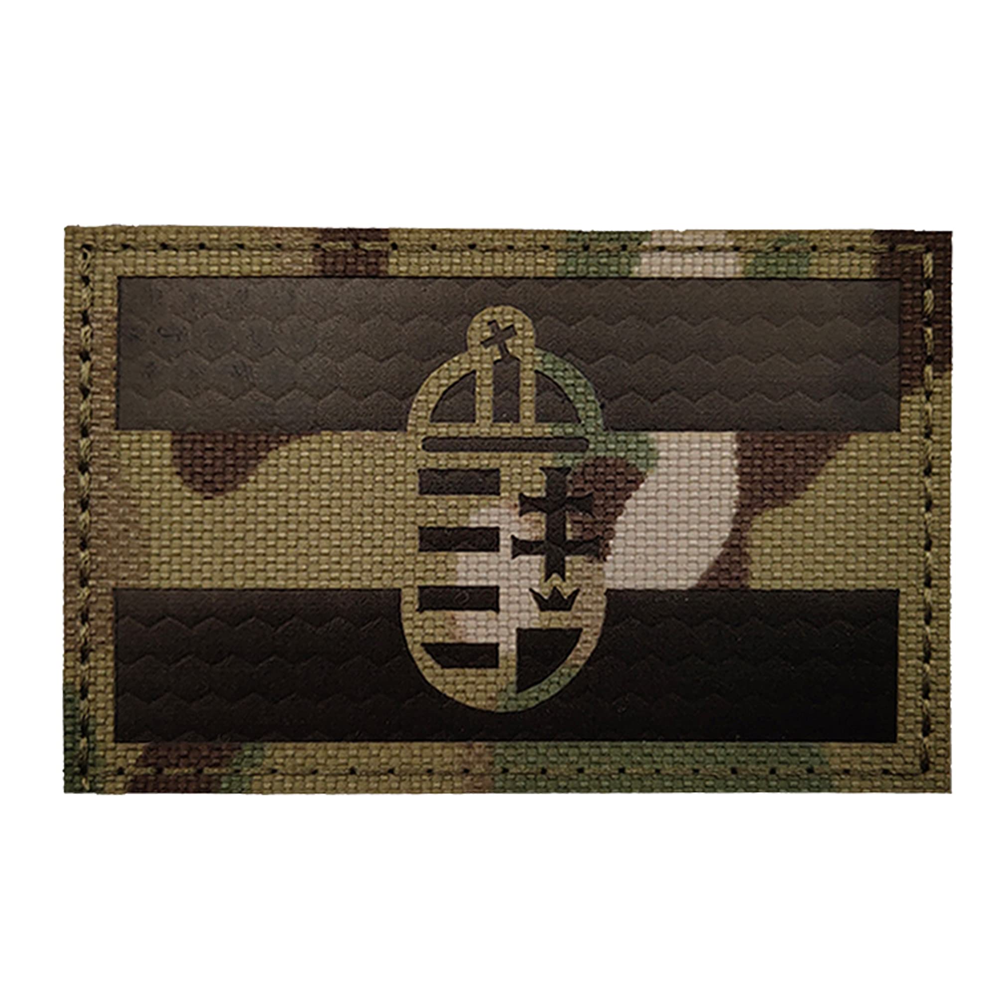 Hungary Flag IR Infrared Reflective Patches, Hungarian Flags Tactical Military Morale Badges Sew On Appliques Hook and Loop Fasteners Attach - Image 7