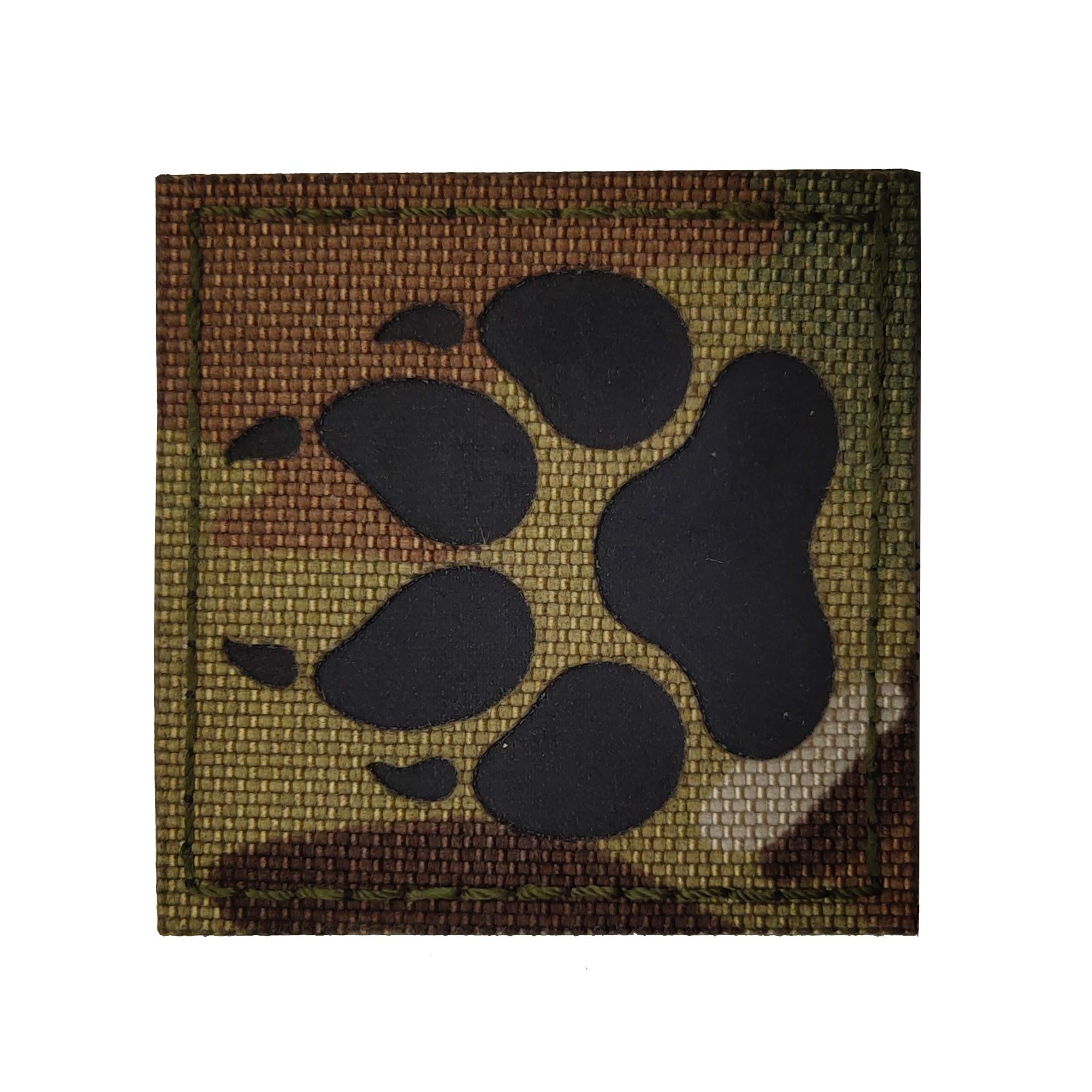 Infrared IR K9 Dog Handler Paw Tactical Reflective Patches Morale Badges with Hook and Loop Fastener Backing for Military Service Dogs Training Harness K9 Handlers Collar Backpack - Image 9
