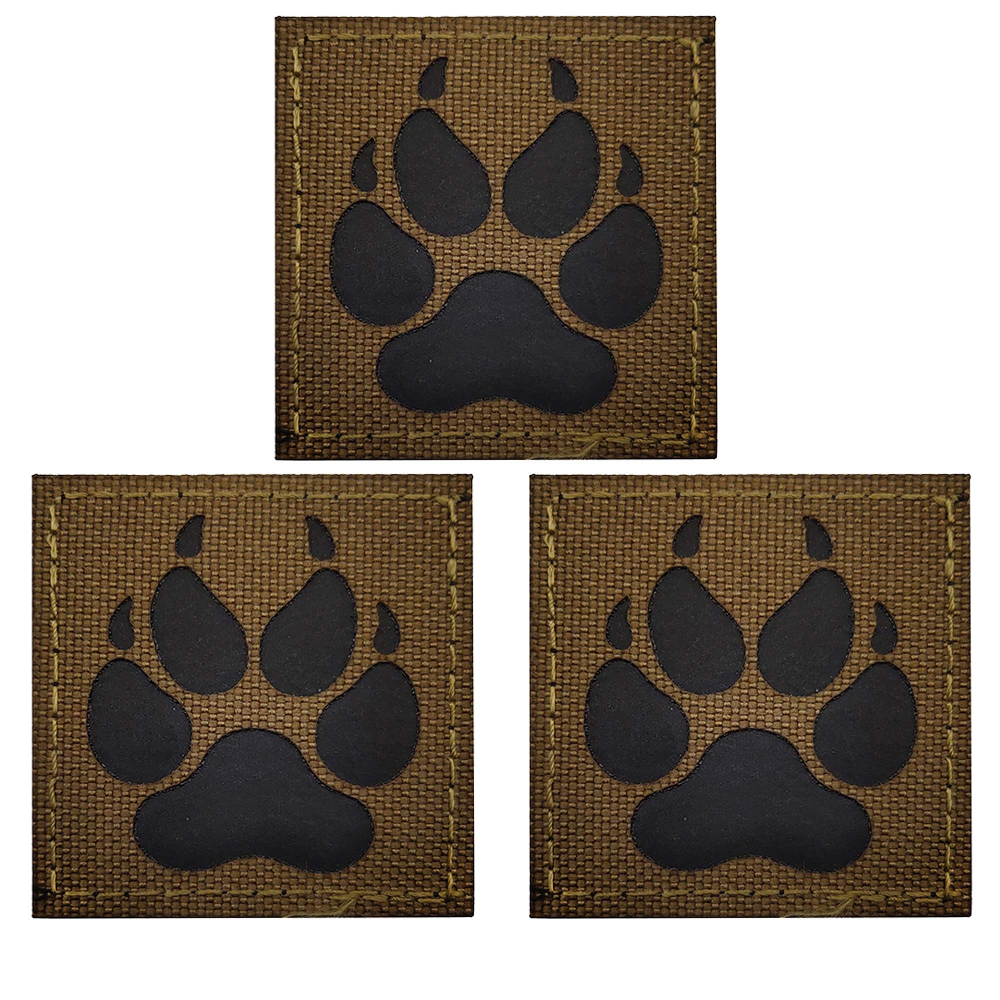 Infrared K9 Dog Handler Tactical Reflective Patches Badges with Hook and Loop Fastener Backing for Military Service Dogs Training Harness K9 Handlers Collar Backpack
