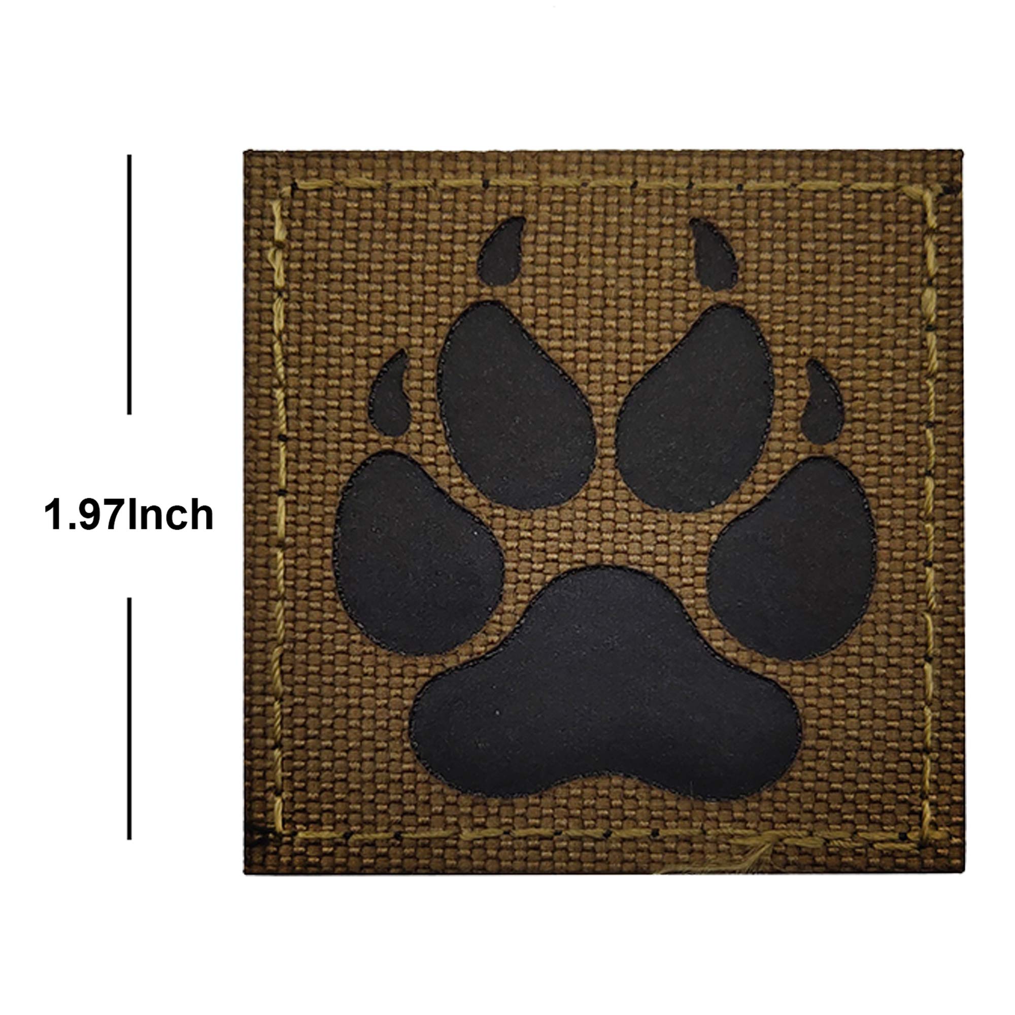 Infrared K9 Dog Handler Tactical Reflective Patches Badges with Hook and Loop Fastener Backing for Military Service Dogs Training Harness K9 Handlers Collar Backpack - Image 2