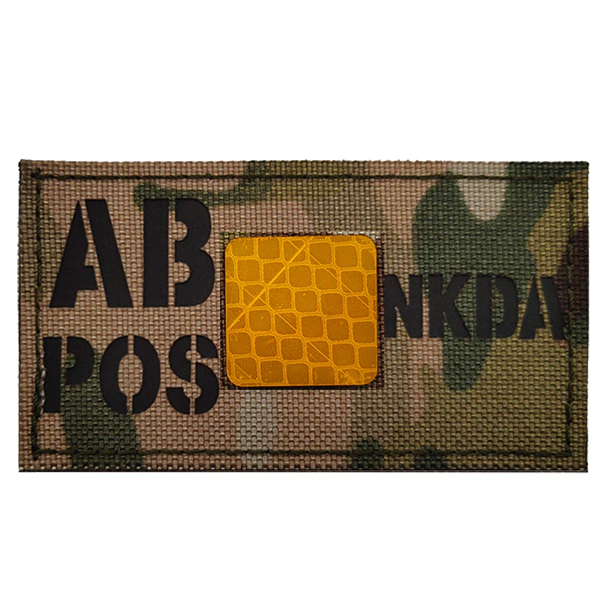 Infrared Reflective Blood Type Patch, AB POS AB+ Positive NKDA Patches - Hook and Loop Fastener Backing - 3.94 x 1.97 Inch - No Known Drug Allergies - Image 8