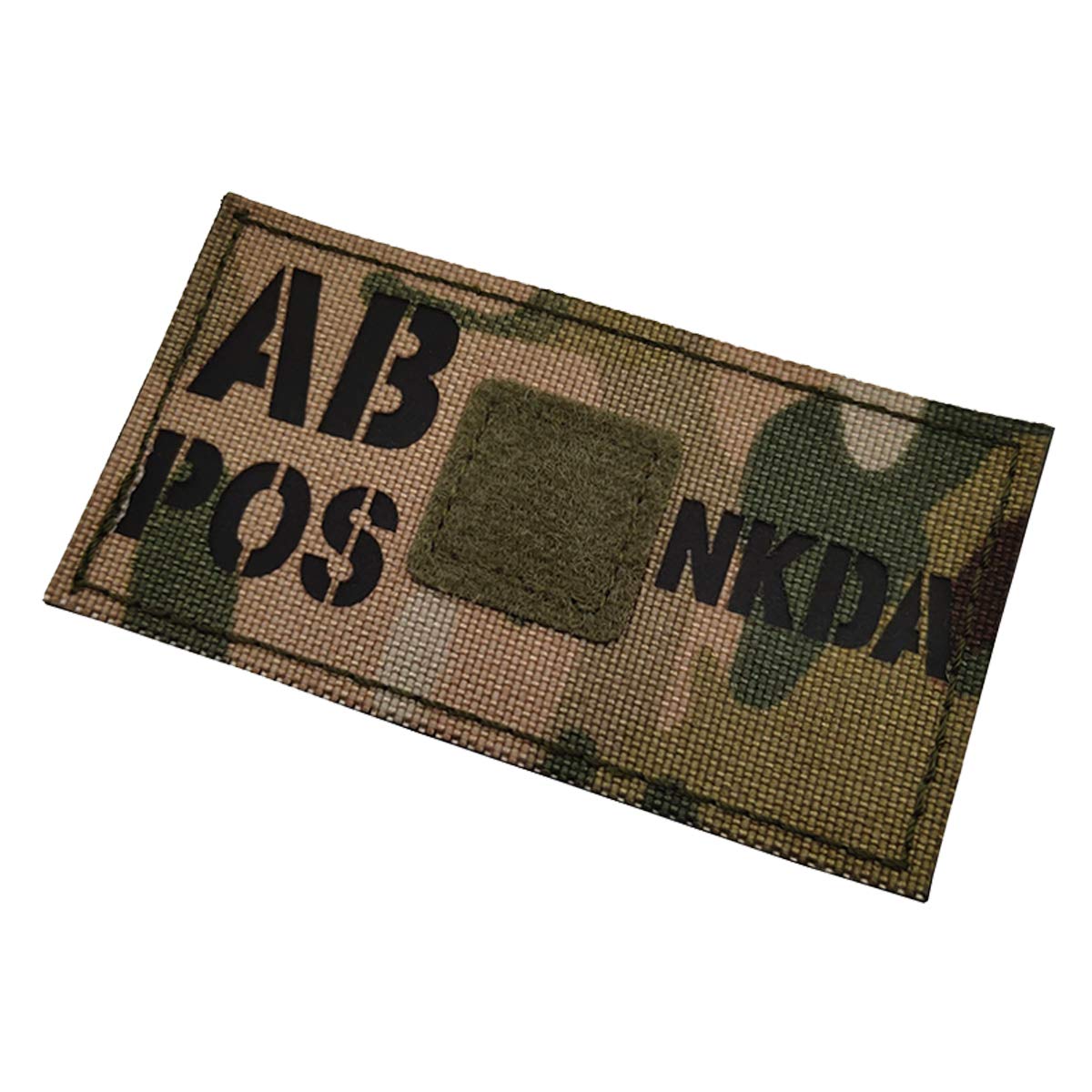 Infrared Reflective Blood Type Patch, AB POS AB+ Positive NKDA Patches - Hook and Loop Fastener Backing - 3.94 x 1.97 Inch - No Known Drug Allergies - Image 9