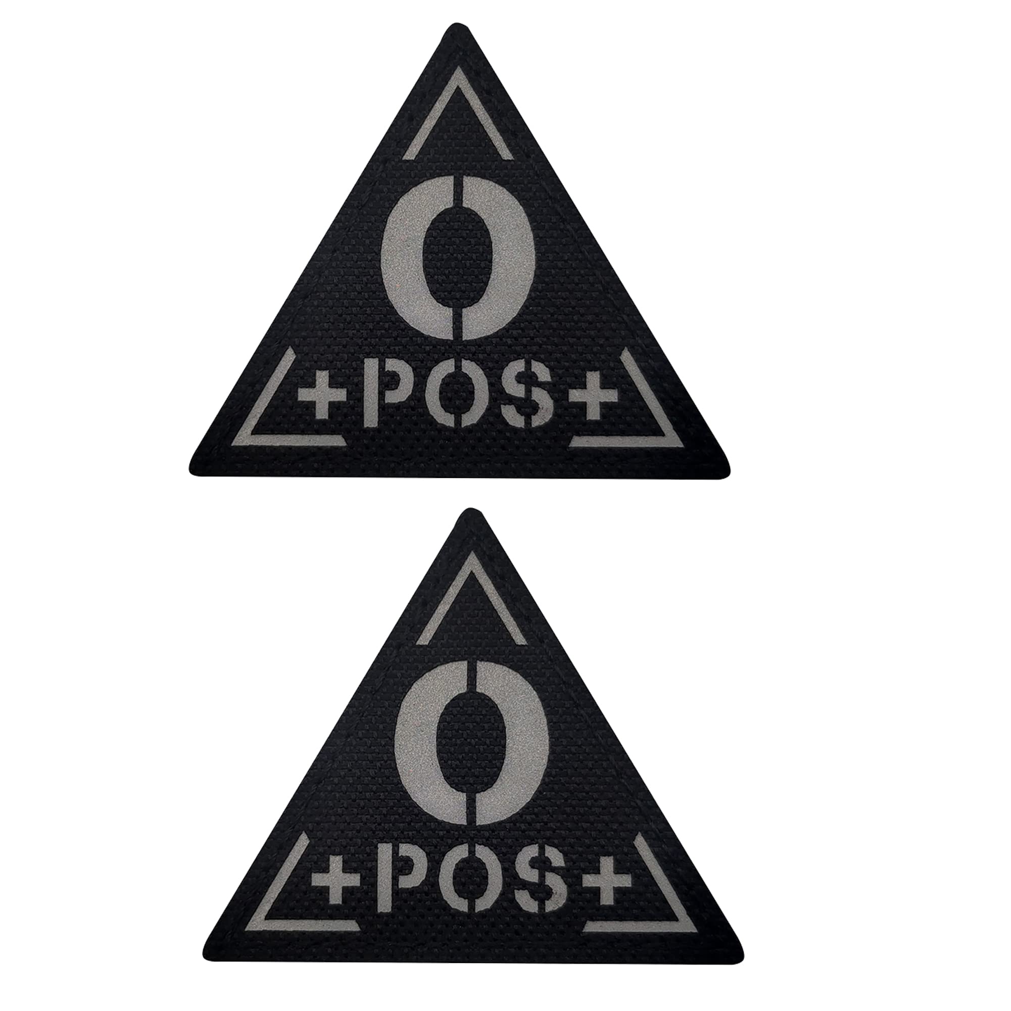 Infrared Reflective Blood Type Patch O Positive POS Applique Patches Tactical Military Emblem Badges
