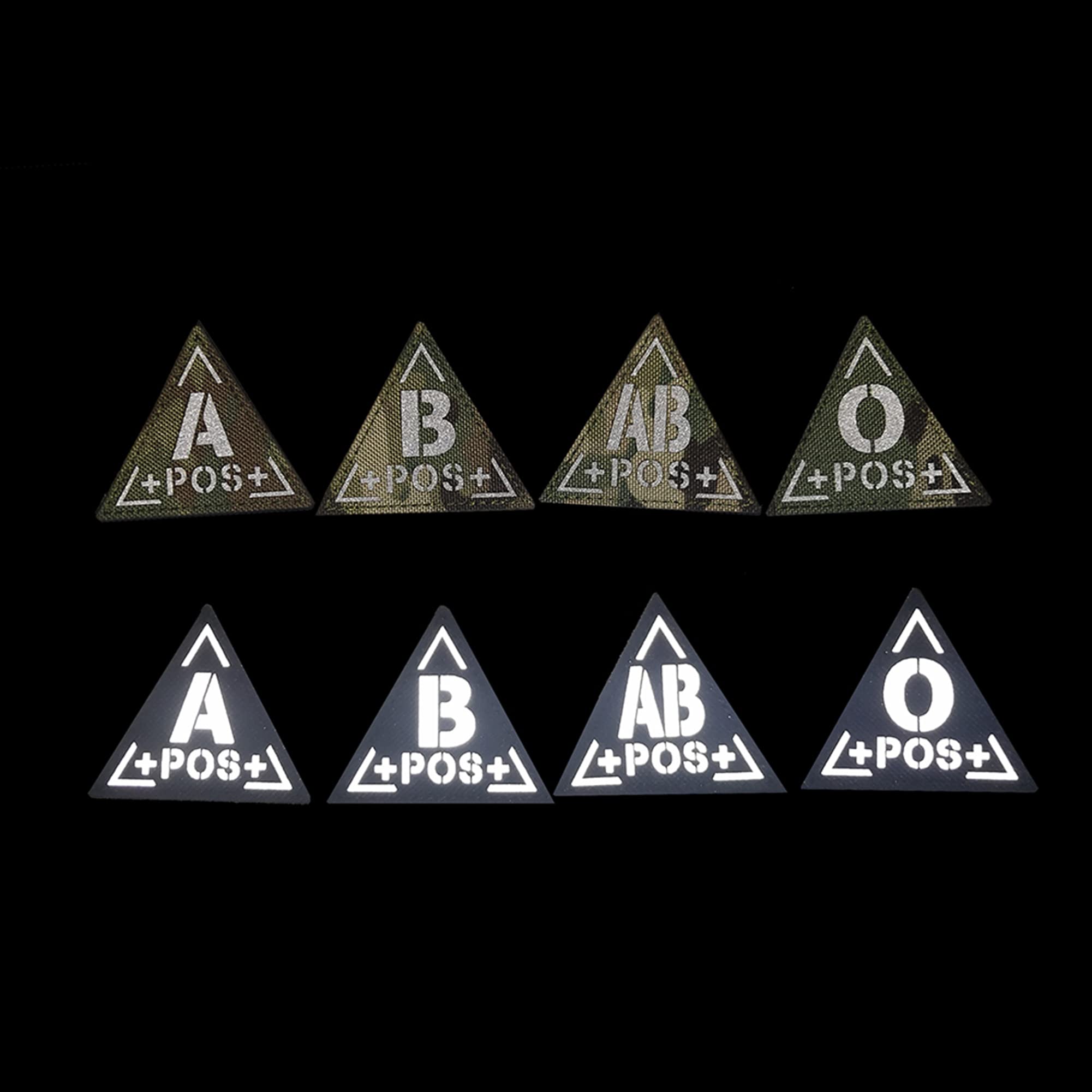 Infrared Reflective Blood Type Patch O Positive POS Applique Patches Tactical Military Emblem Badges - Image 2