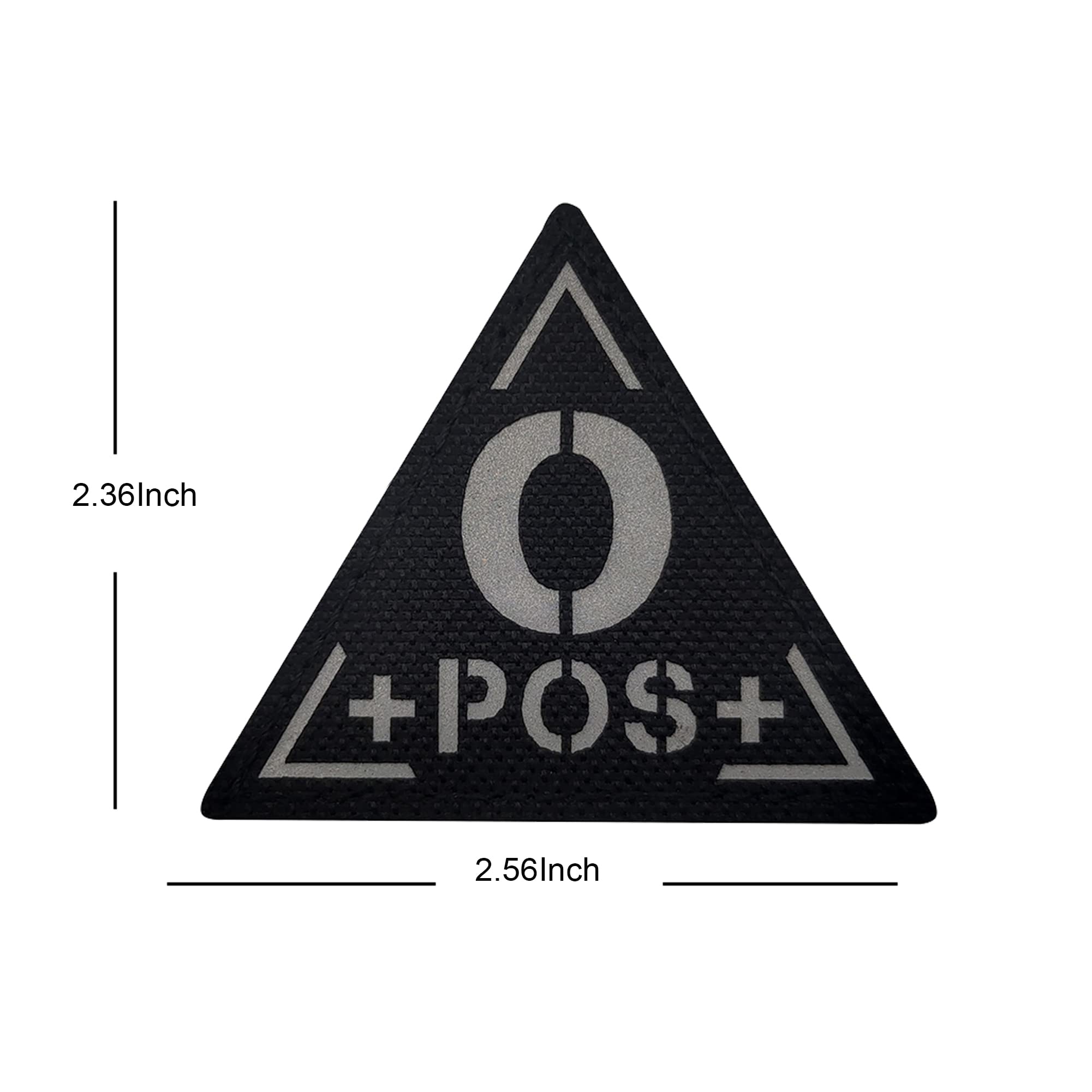 Infrared Reflective Blood Type Patch O Positive POS Applique Patches Tactical Military Emblem Badges - Image 4