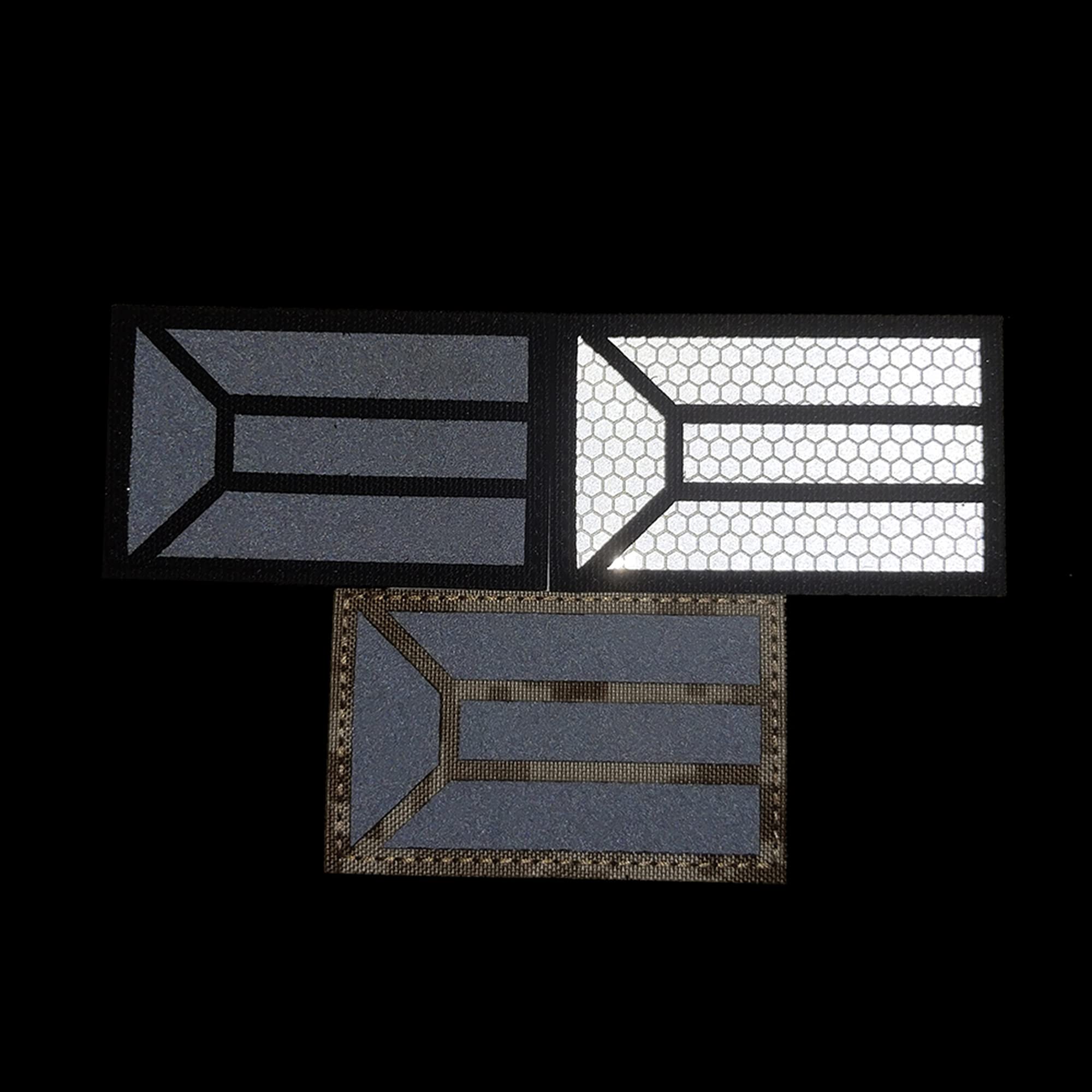 Infrared Reflective Kuwait Flag Patches, Kuwaiti International Country Flag Badges Decorative Appliques Tactical Emblem Military Fastener Hook and Loop Backing Armband Sticker Gift - Image 3