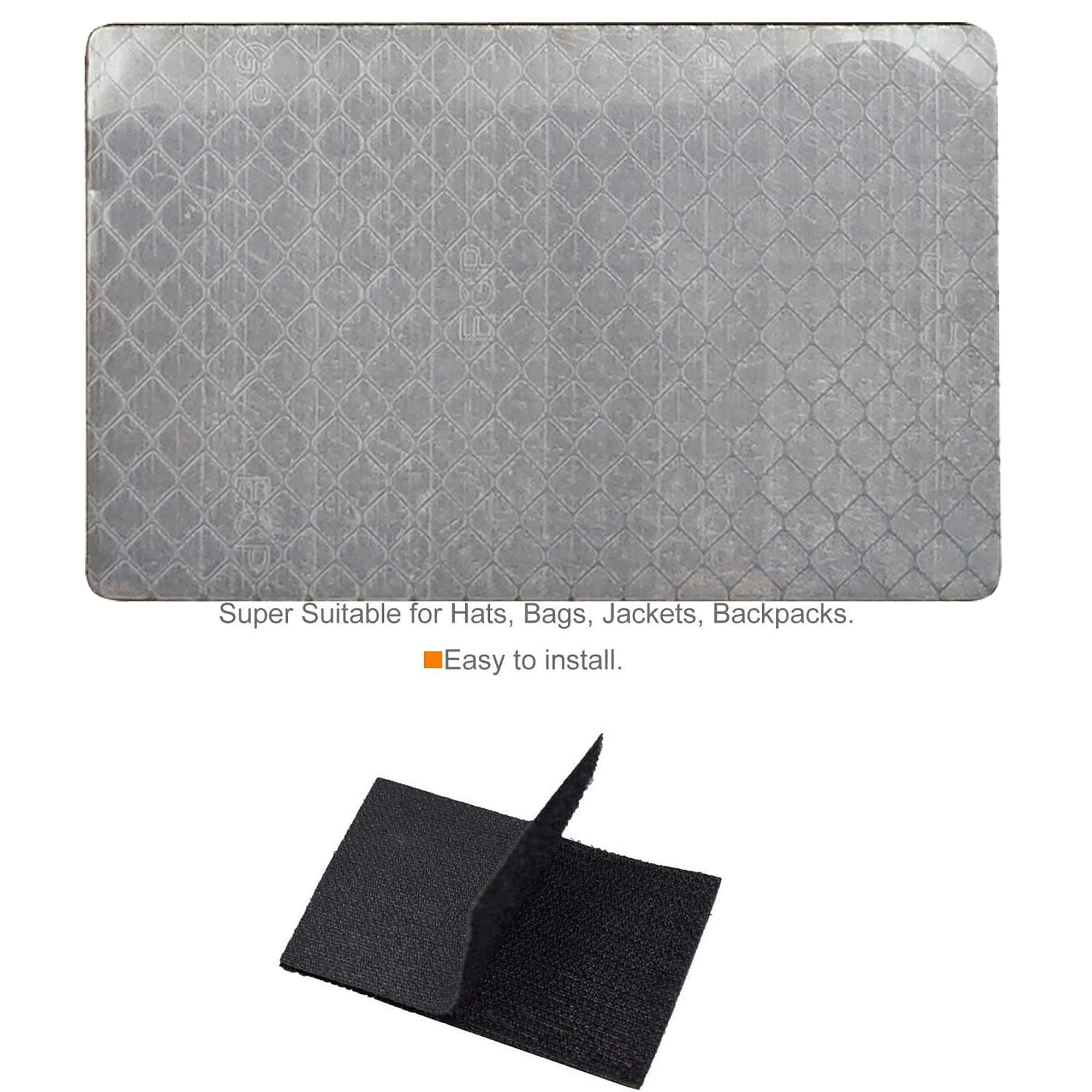 Infrared Reflective Laser Cut Identification Reflector Glow in The Dark Tape Luminous Photoluminescent Armband Badges Patches, Hook and Loop Fastener Backing - Image 3