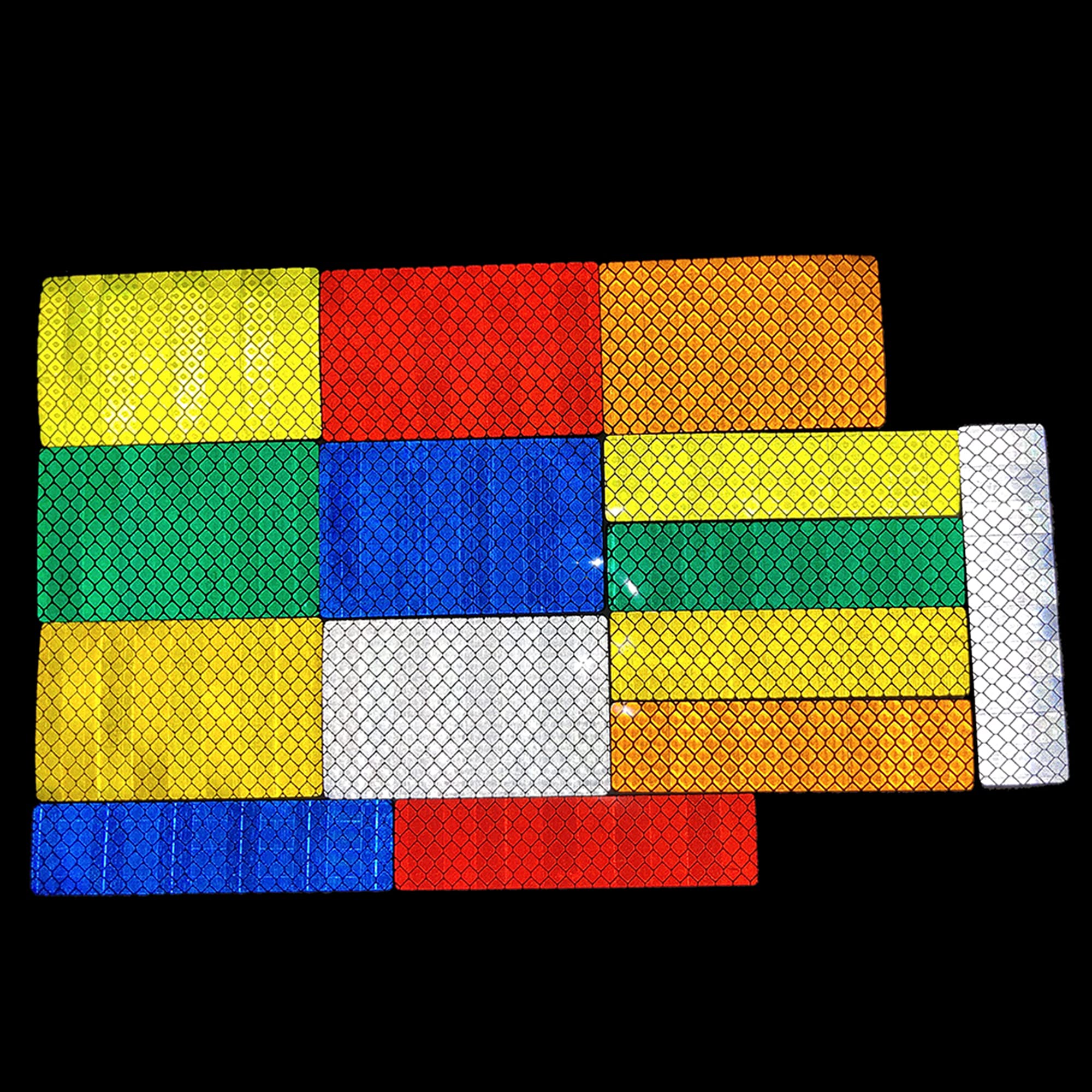 Infrared Reflective Laser Cut Identification Reflector Glow in The Dark Tape Luminous Photoluminescent Armband Badges Patches, Hook and Loop Fastener Backing - Image 8