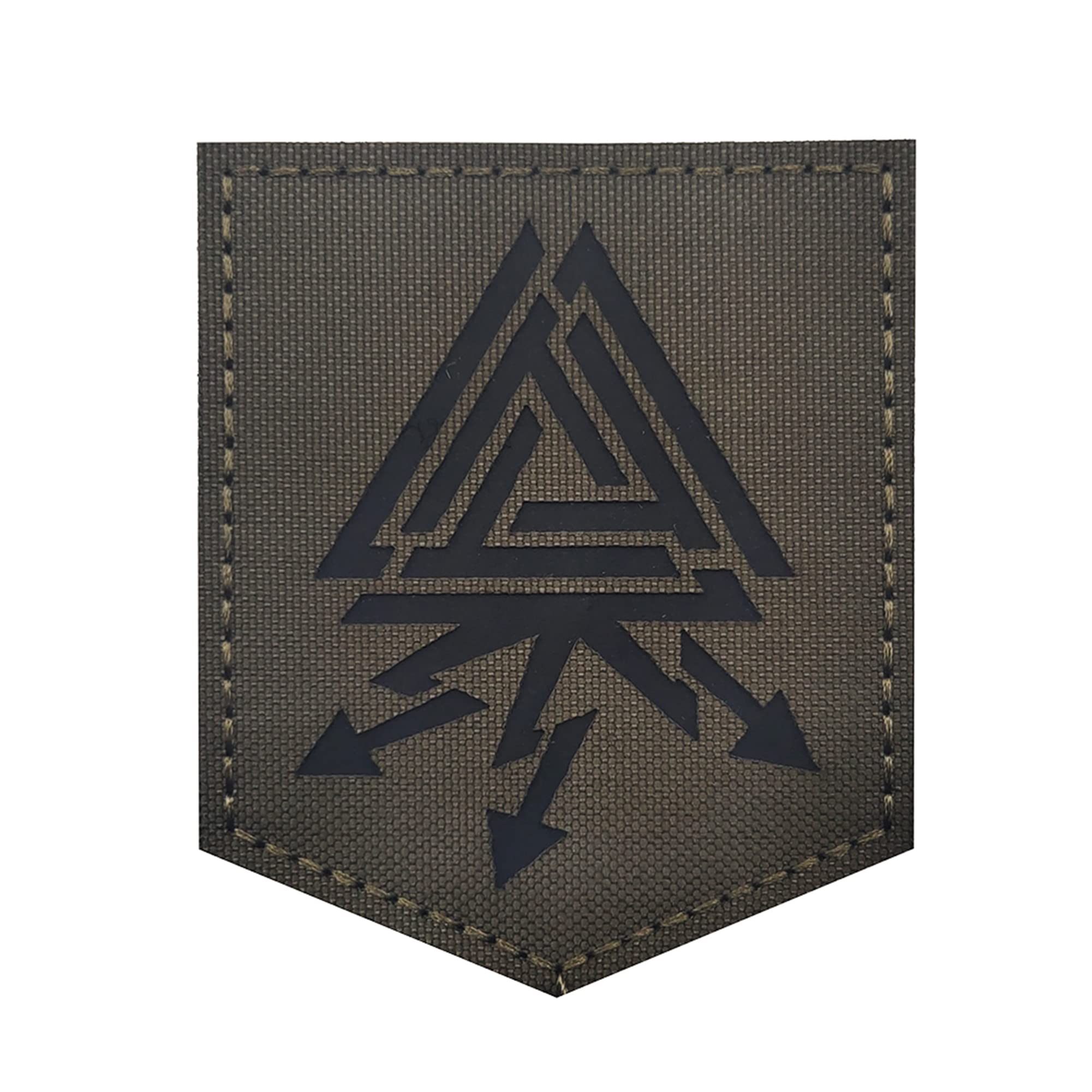Infrared Reflective Patch Valknut Triangle Symbol Tactical Military Patches - Image 6