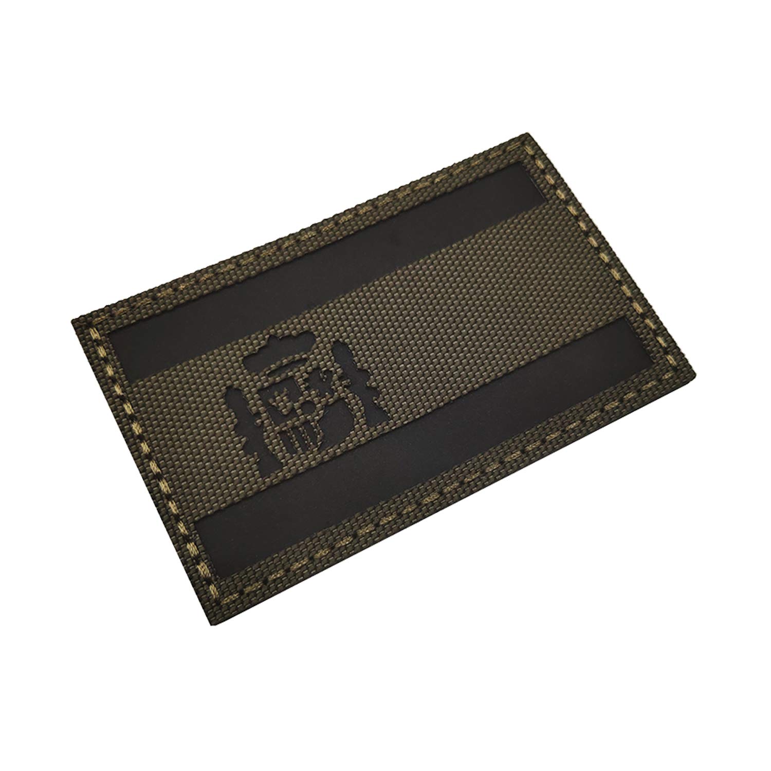Infrared Spain Flag Reflective Patch - Spainish National Flags Military Tactical Emblem Patches Armband Badges Decoration Appliques - Hook and Loop Fastener Backing - Image 6