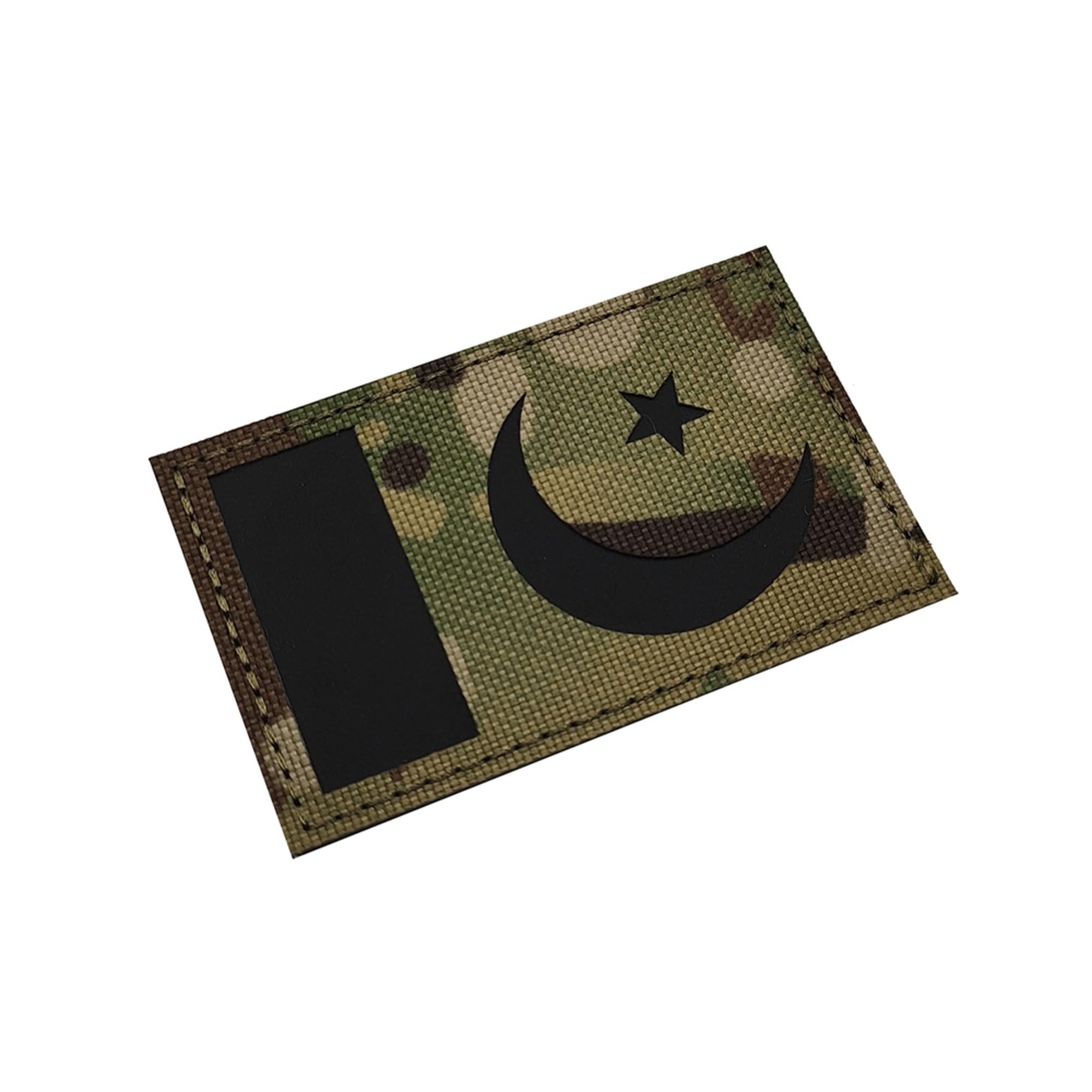 IR Infrared Reflective Pakistan Flag Laser Cut Patches Appliues, Tactical Morale Military Badges for Backpacks, Clothes, Hats, 3.15 x 1.97 Inch, 2 Pack - Image 5