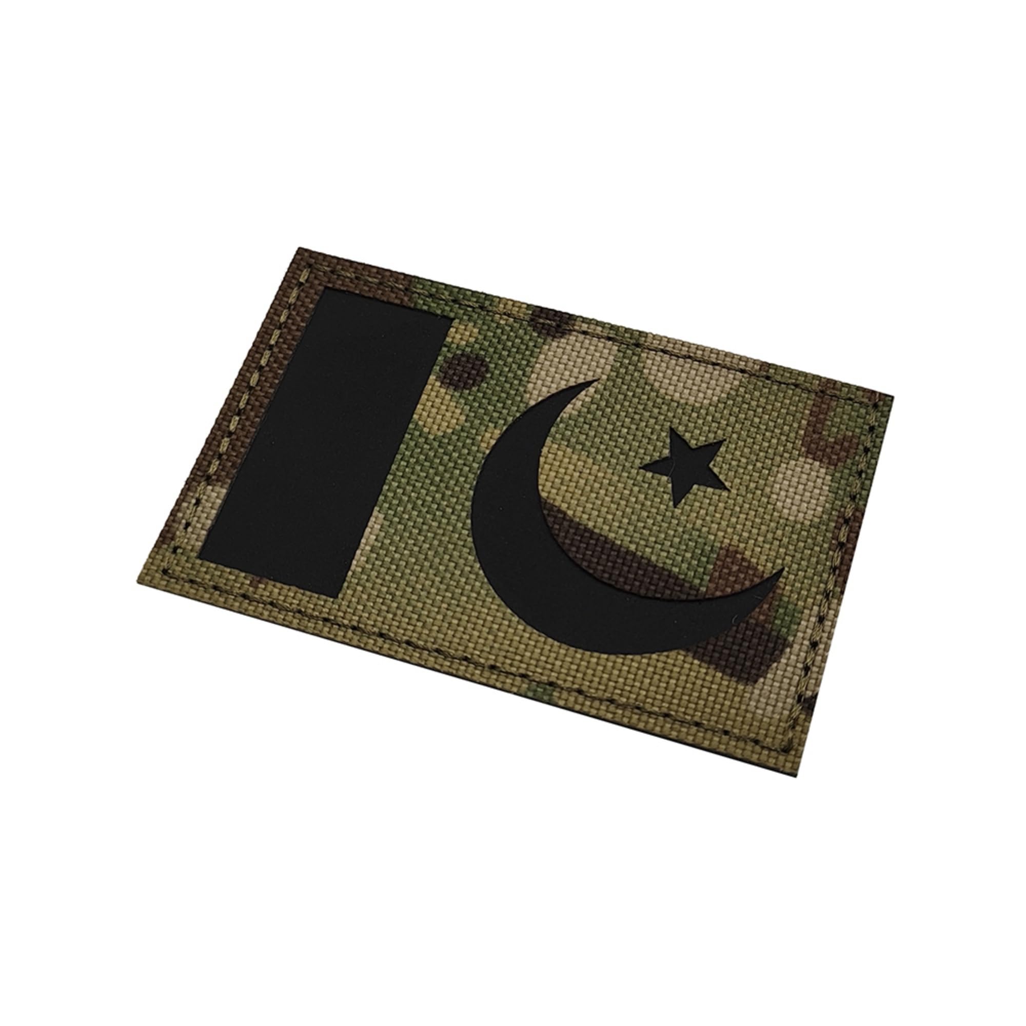 IR Infrared Reflective Pakistan Flag Laser Cut Patches Appliues, Tactical Morale Military Badges for Backpacks, Clothes, Hats, 3.15 x 1.97 Inch, 2 Pack - Image 6
