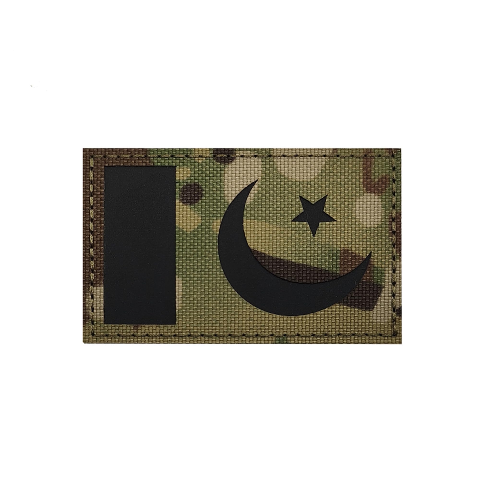 IR Infrared Reflective Pakistan Flag Laser Cut Patches Appliues, Tactical Morale Military Badges for Backpacks, Clothes, Hats, 3.15 x 1.97 Inch, 2 Pack - Image 7