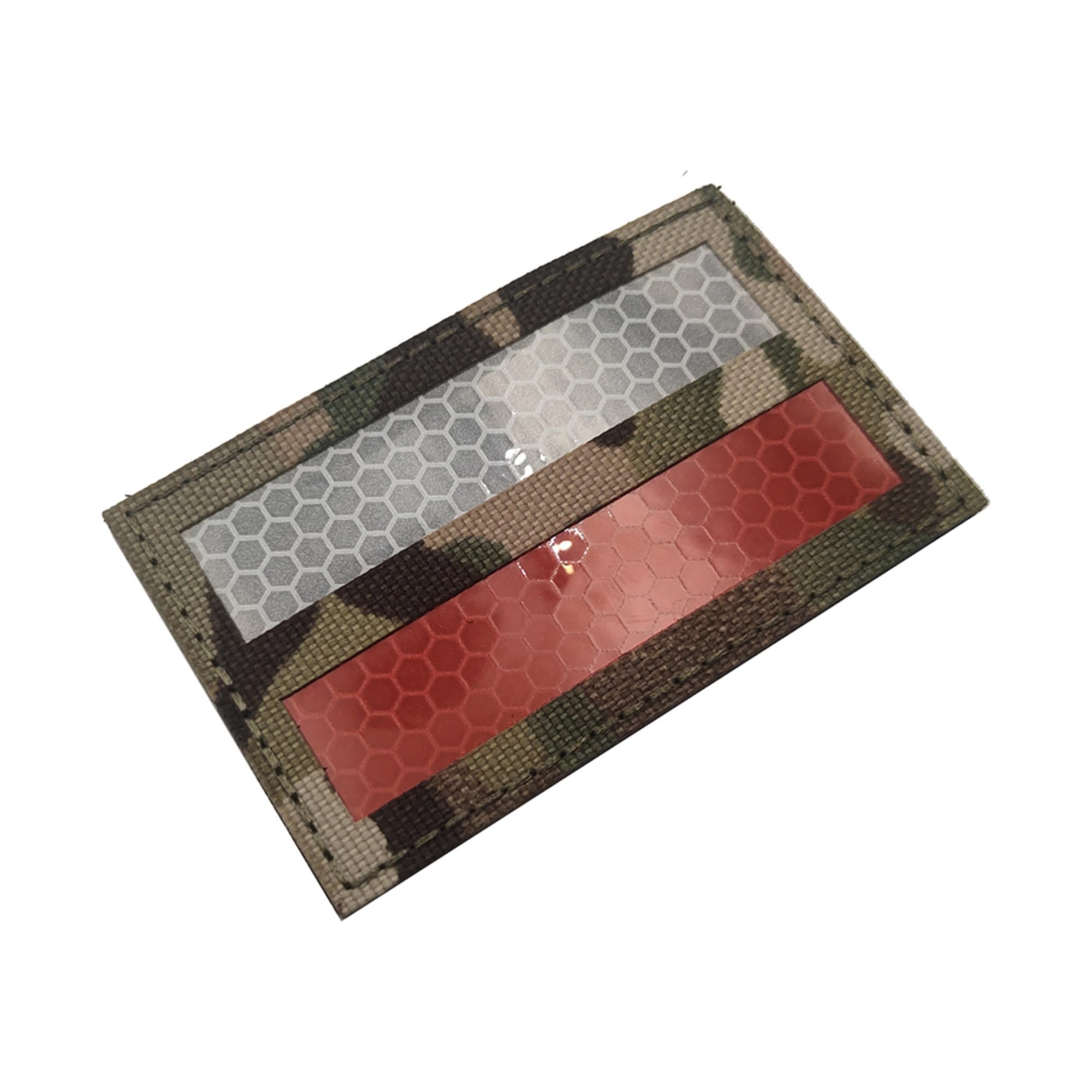 IR Infrared Reflective Poland Flag Patches, Polish Flags Laser Cut Patch Appliues, Tactical Morale Military Emblem Badges, Hook and Loop Backing for Backpacks, Clothes, Hats, 3.15 x 1.97 Inch, 2 Pack - Image 6