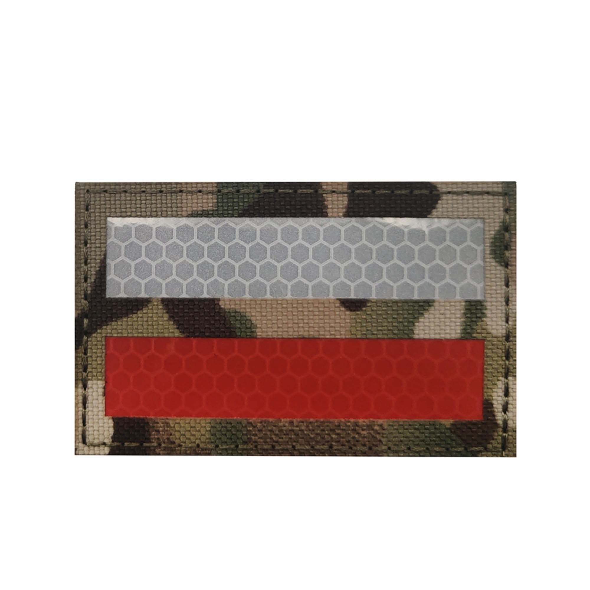 IR Infrared Reflective Poland Flag Patches, Polish Flags Laser Cut Patch Appliues, Tactical Morale Military Emblem Badges, Hook and Loop Backing for Backpacks, Clothes, Hats, 3.15 x 1.97 Inch, 2 Pack - Image 8