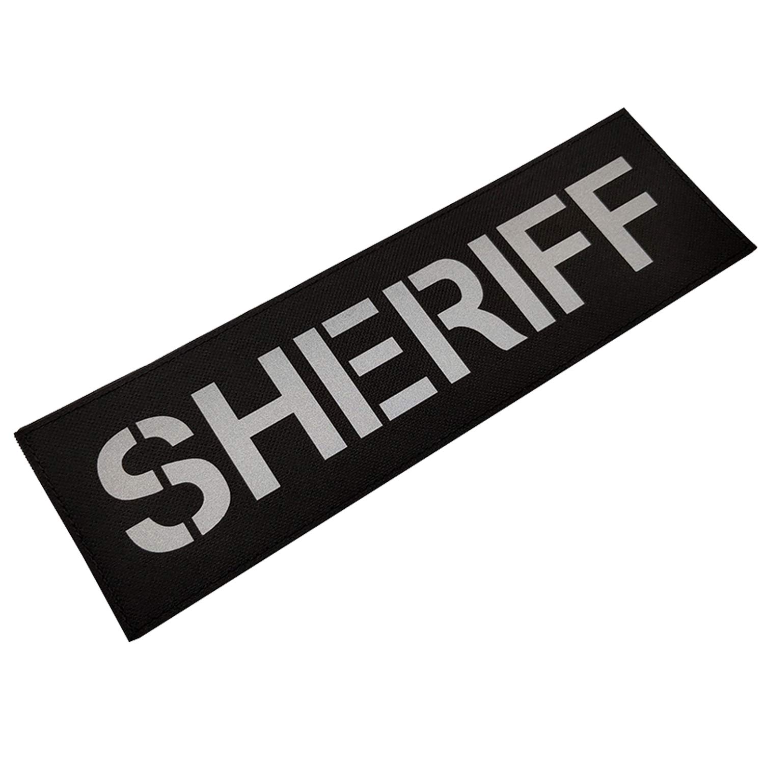 IR Infrared Reflective Sheriff Patches Appliques, Tactical Military Morale Badges, Hook and Loop Fastener Backing Patch for Vests Jackets Clothing Bags Backpacks Plate Carriers, 3.94 x 1.57Inch - Image 8