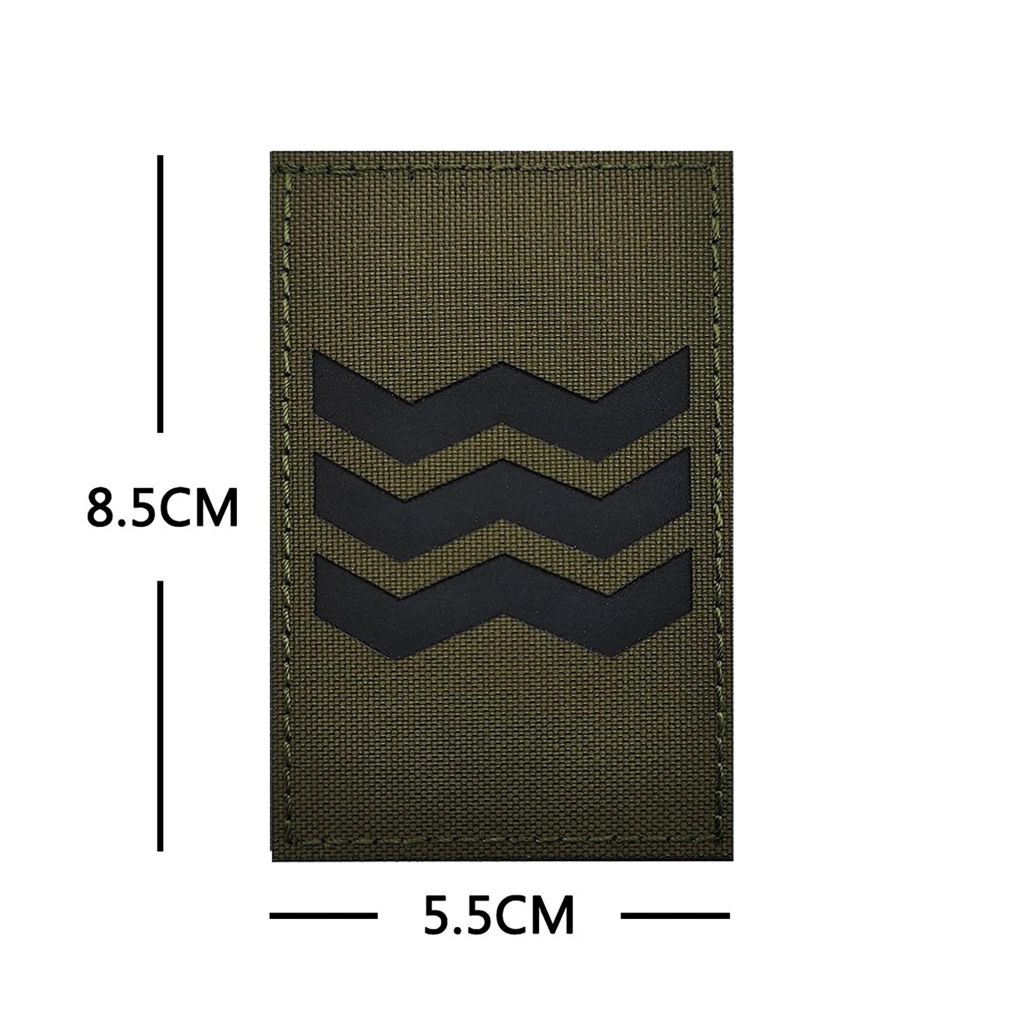 Ireland Flag Reflective Tactical Patch with Hook and Loop Backing, Irish Tricolor Cloth Patches Appliques (Color-e) - Image 2