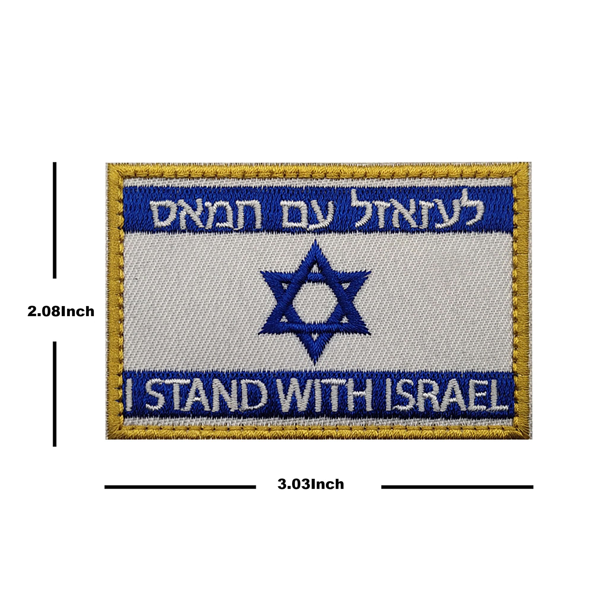 Israel Flag Embroidered Applique Patches - Israeli Jewish Star of David Flags Tactical Emblem Armband Badges National Country's Flag Uniform Embroidery Appliqué Patch - Image 4